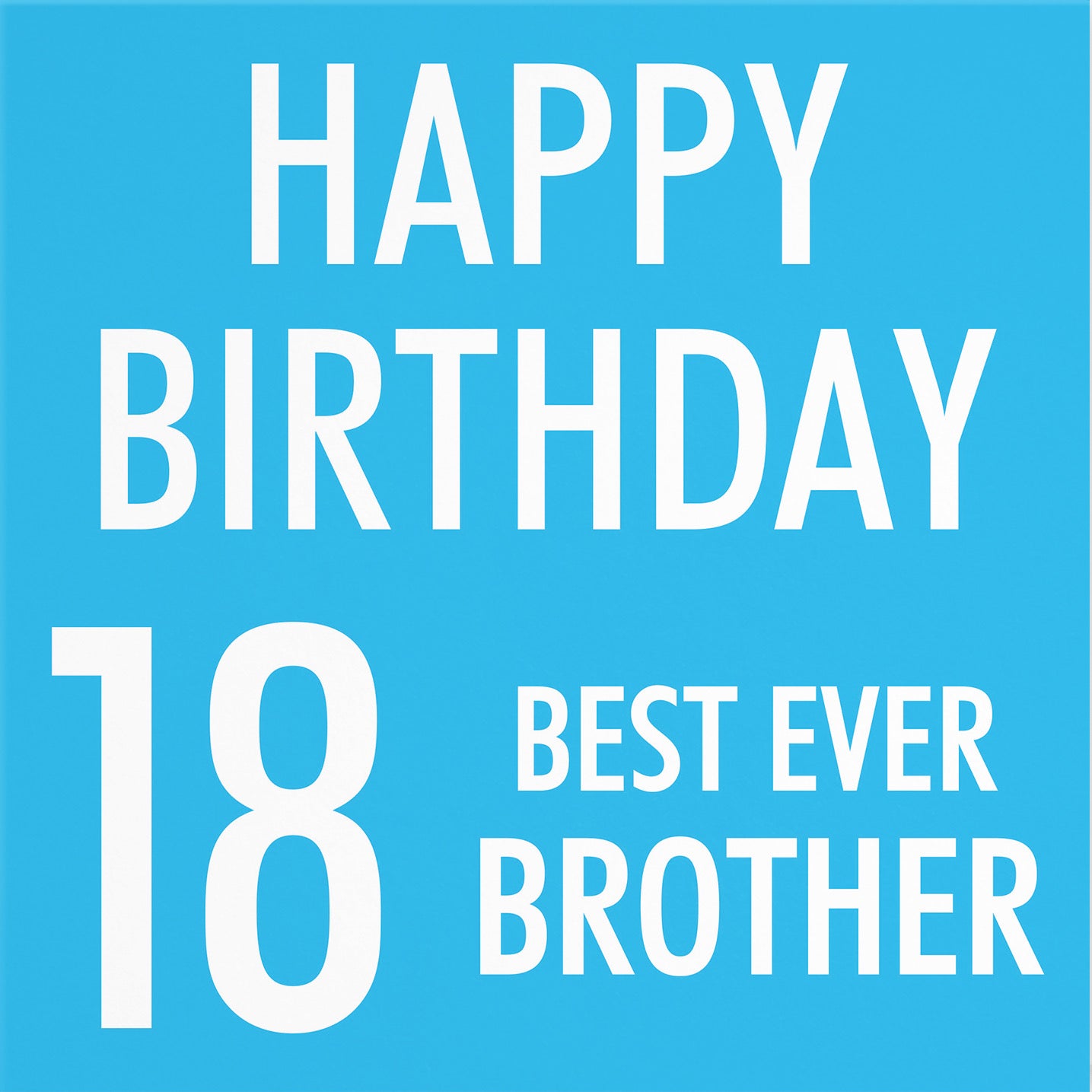 18th Brother Birthday Card Urban Colour - Default Title (B088CWZN61)