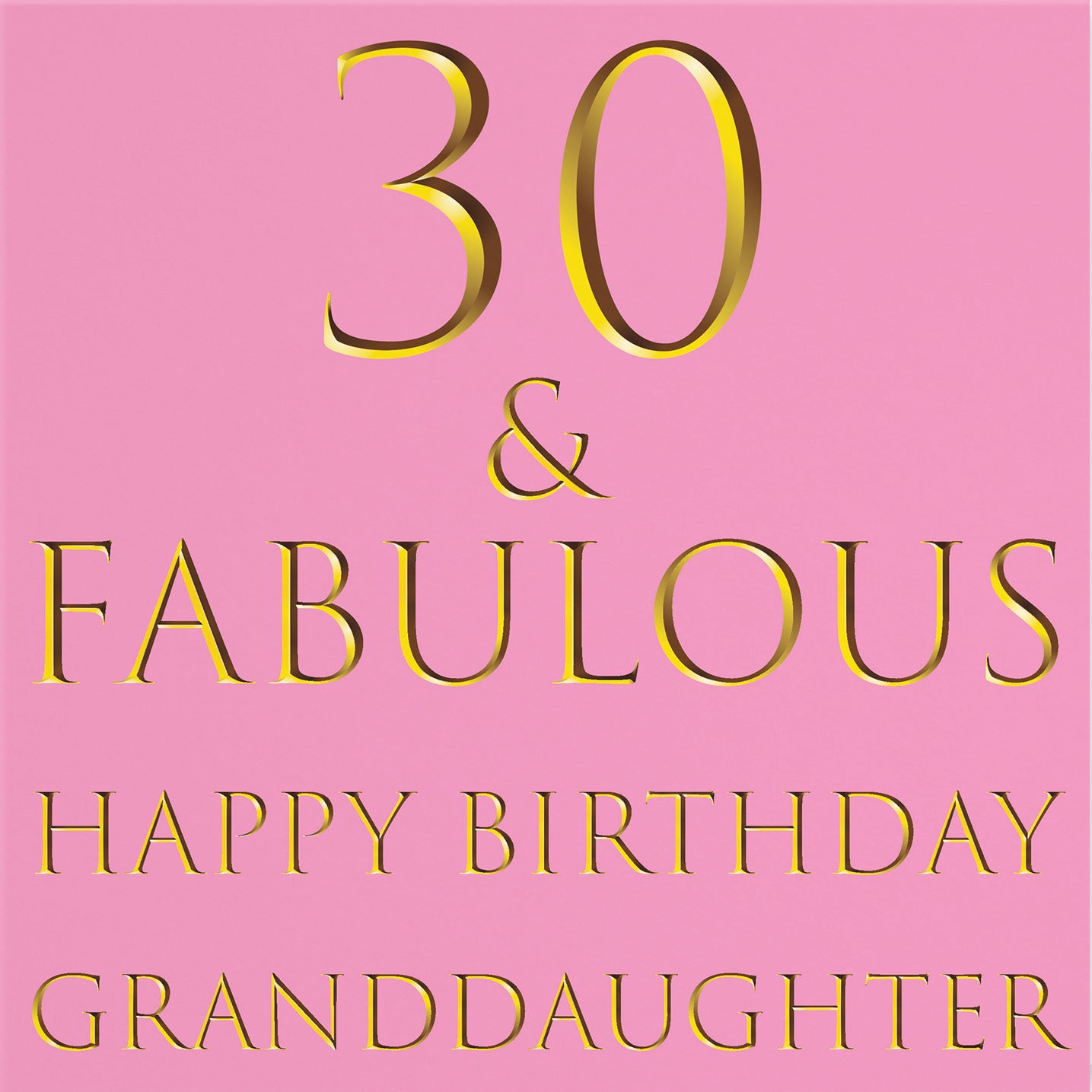 30th Granddaughter Birthday Card Still Totally Fabulous - Default Title (B088F5TT9W)