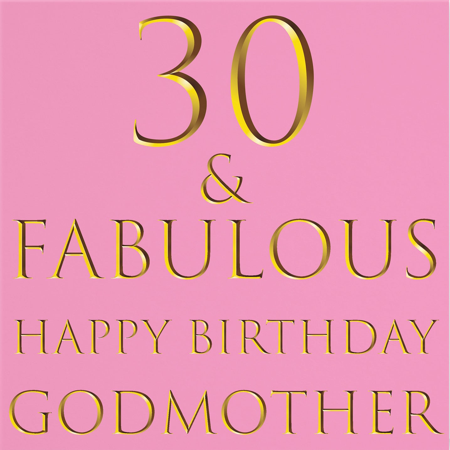 30th Godmother Birthday Card Still Totally Fabulous - Default Title (B088F66TJB)