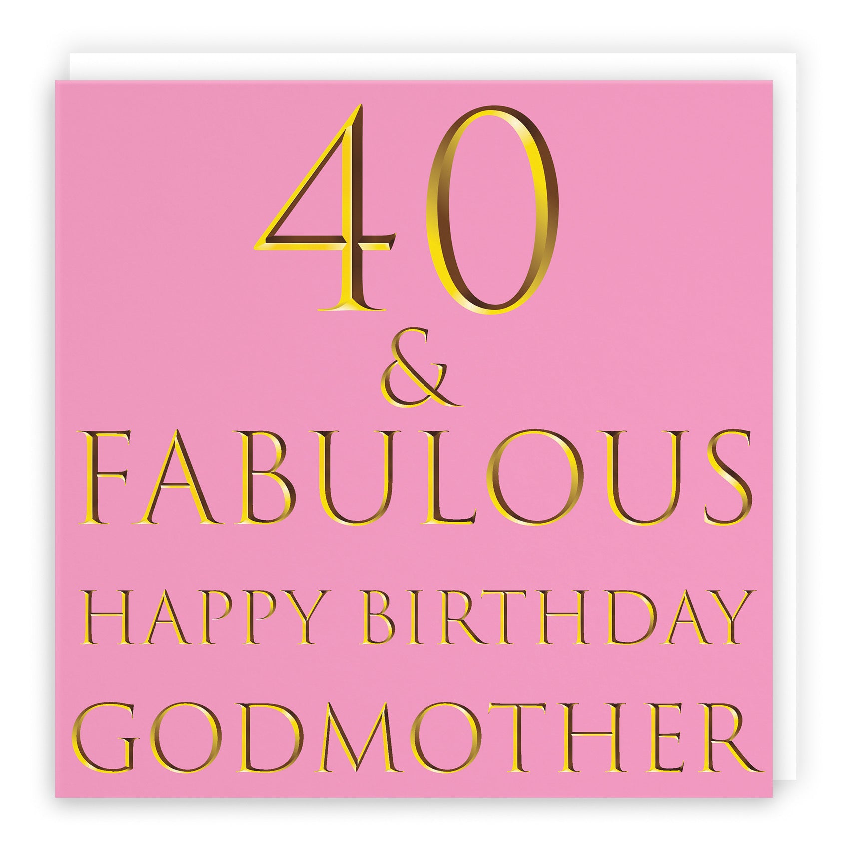 40th Godmother Birthday Card Still Totally Fabulous - Default Title (B088FRC1R7)