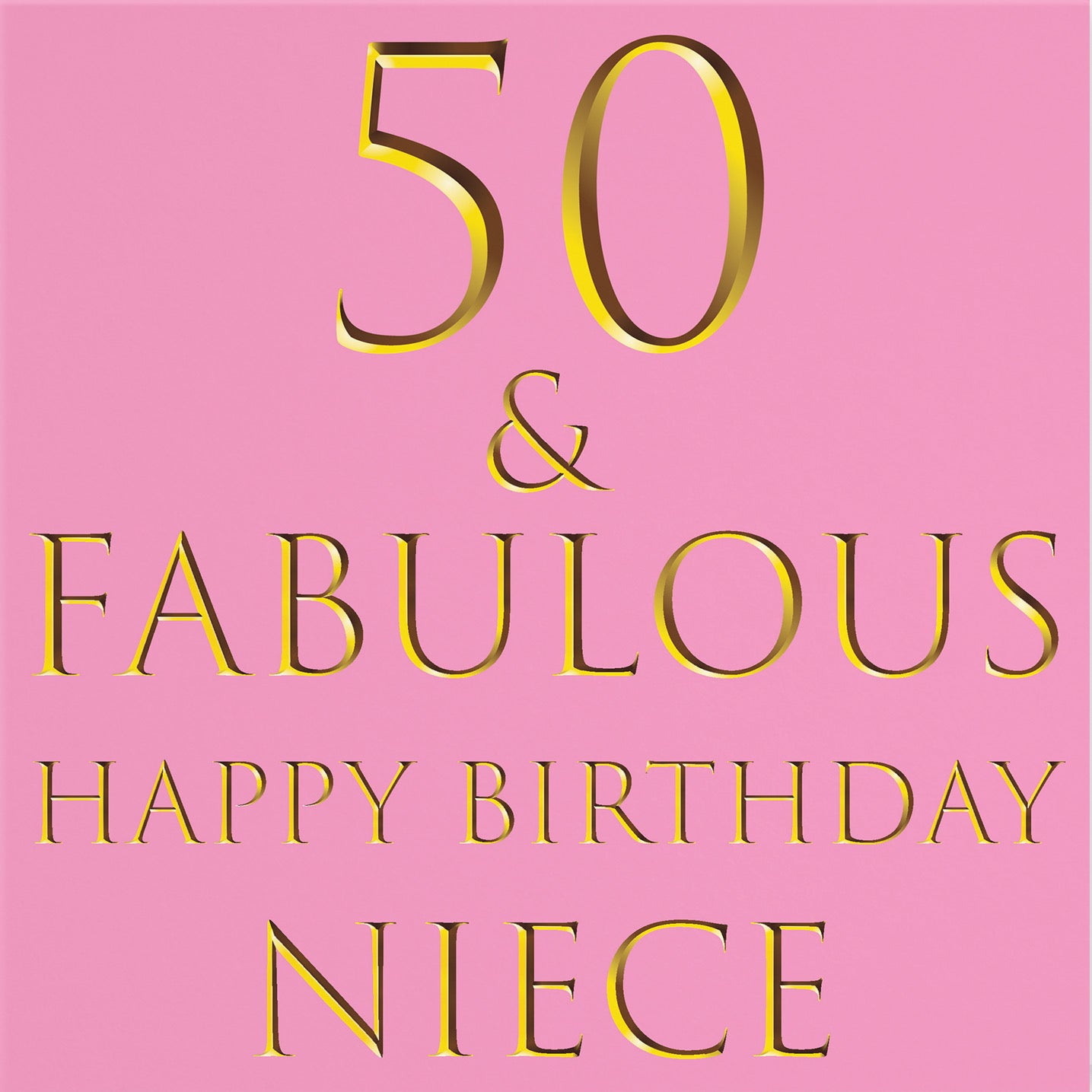 50th Niece Birthday Card Still Totally Fabulous - Default Title (B088G21GTW)