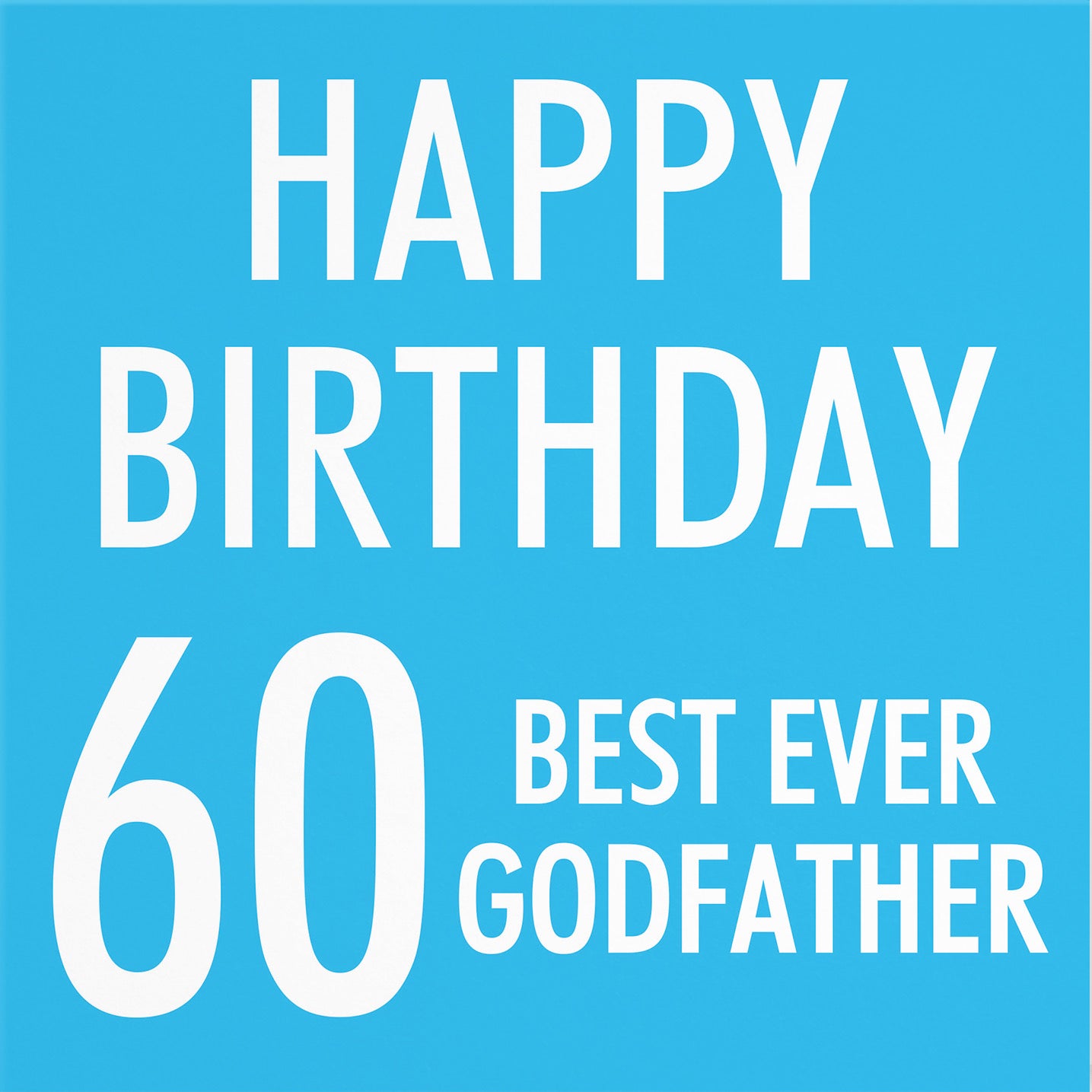 60th Godfather Birthday Card Urban Colour - Default Title (B088GMHGSK)