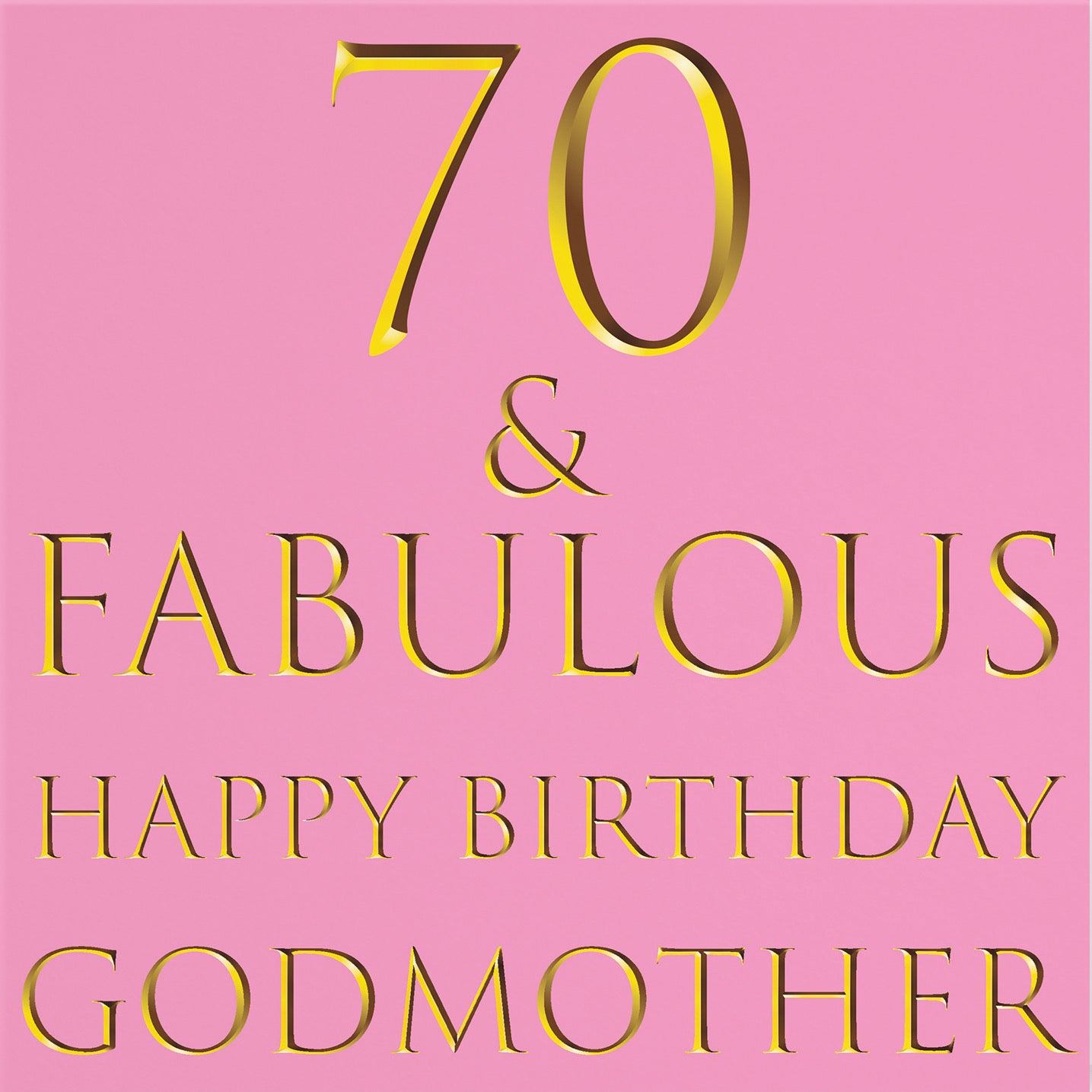 70th Godmother Birthday Card Still Totally Fabulous - Default Title (B088H7ZHV1)