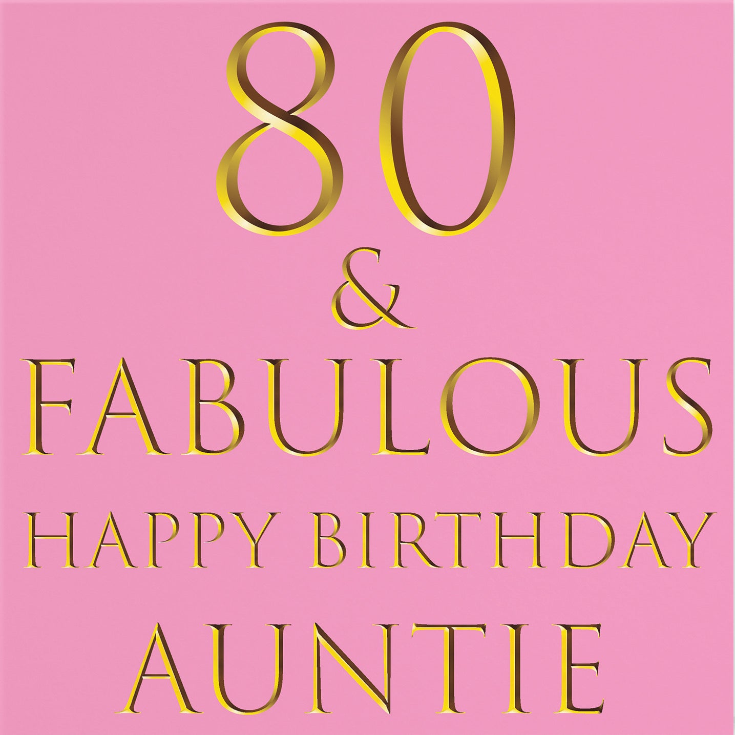 80th Auntie Birthday Card Still Totally Fabulous - Default Title (B088KK4QJN)