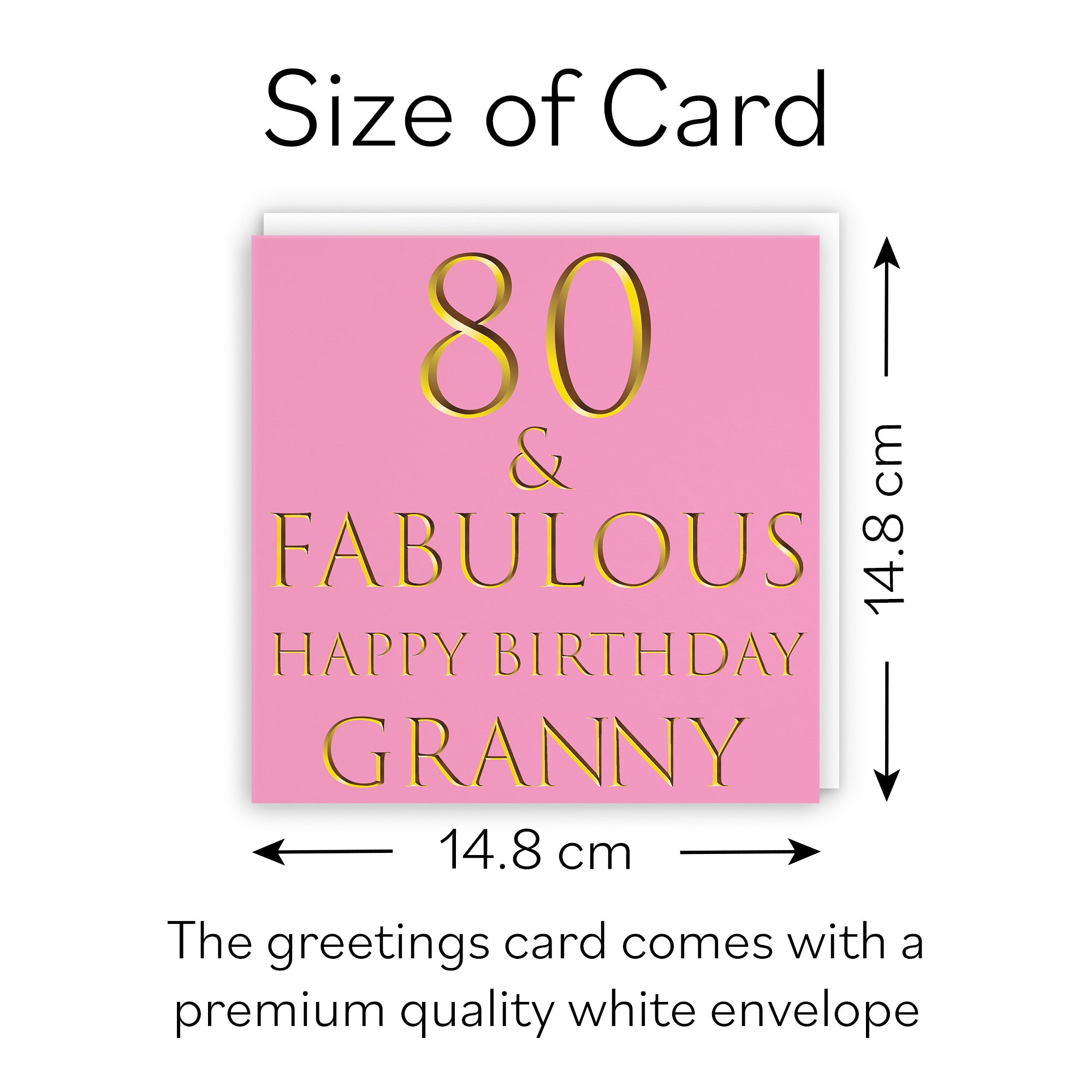 80th Granny Birthday Card Still Totally Fabulous - Default Title (B088KLBJ2H)