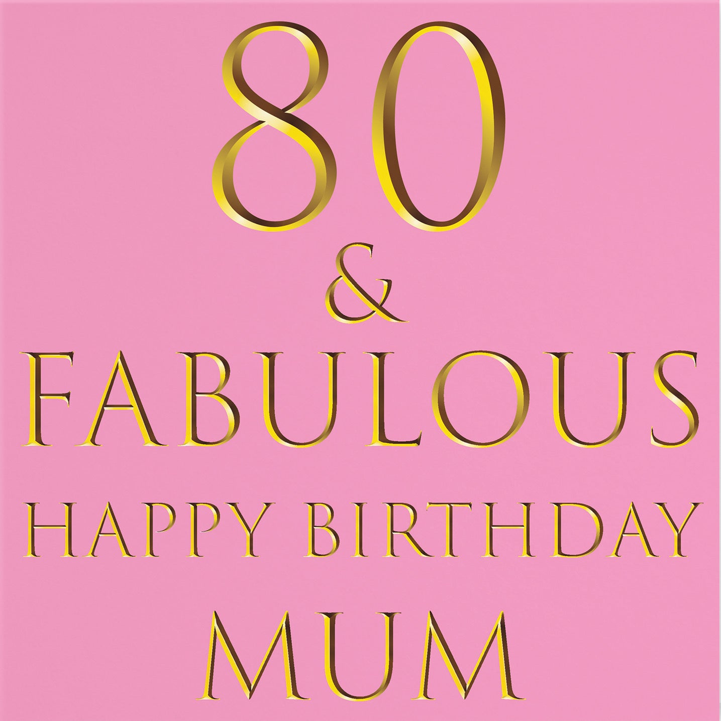 80th Mum Birthday Card Still Totally Fabulous - Default Title (B088KLTLH9)