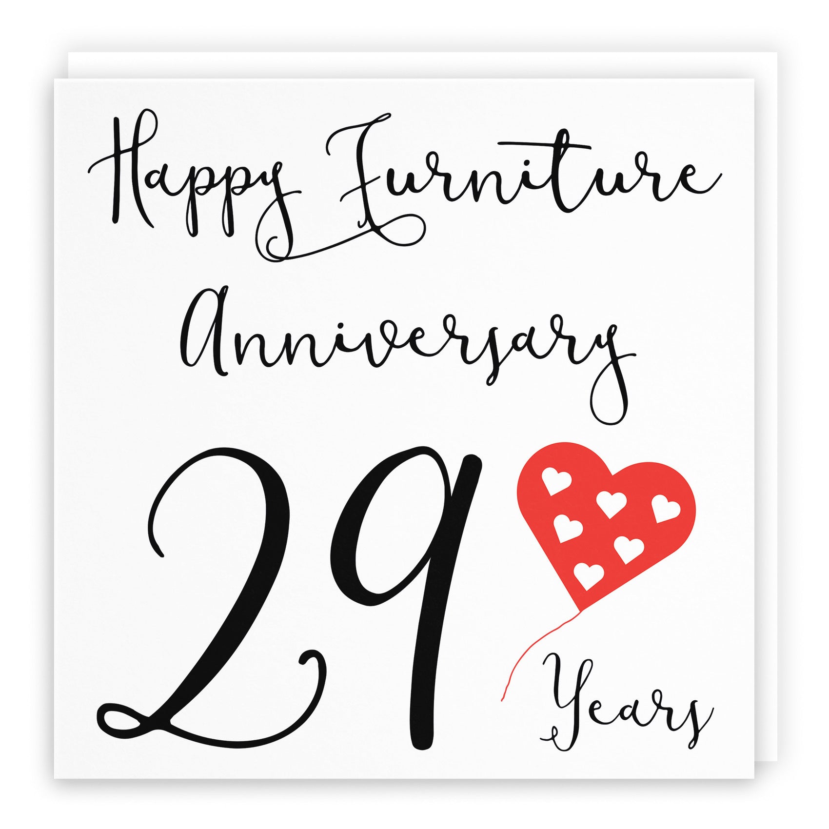 29th Anniversary Card Red Heart - Default Title (B08FHC3M1Y)
