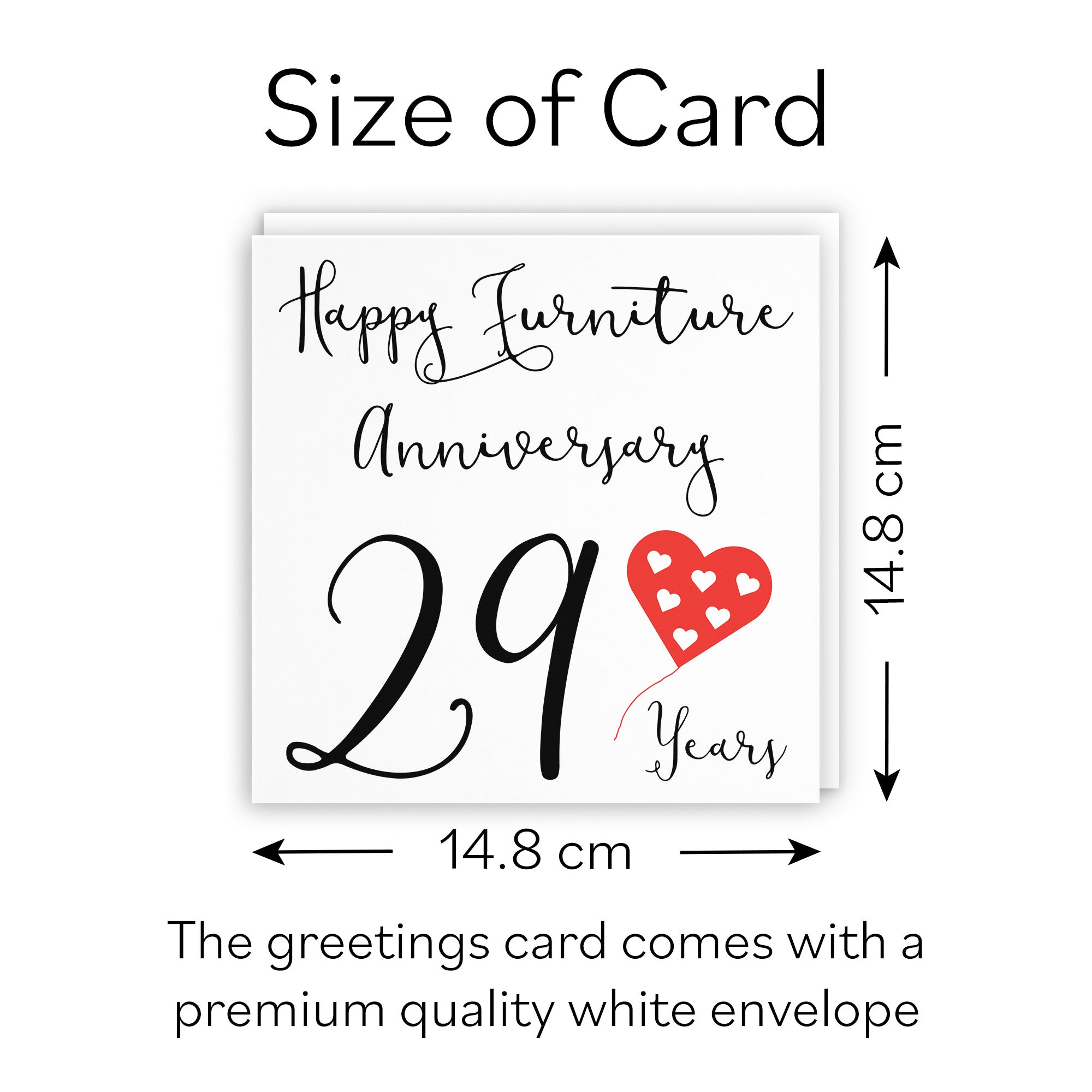 29th Anniversary Card Red Heart - Default Title (B08FHC3M1Y)