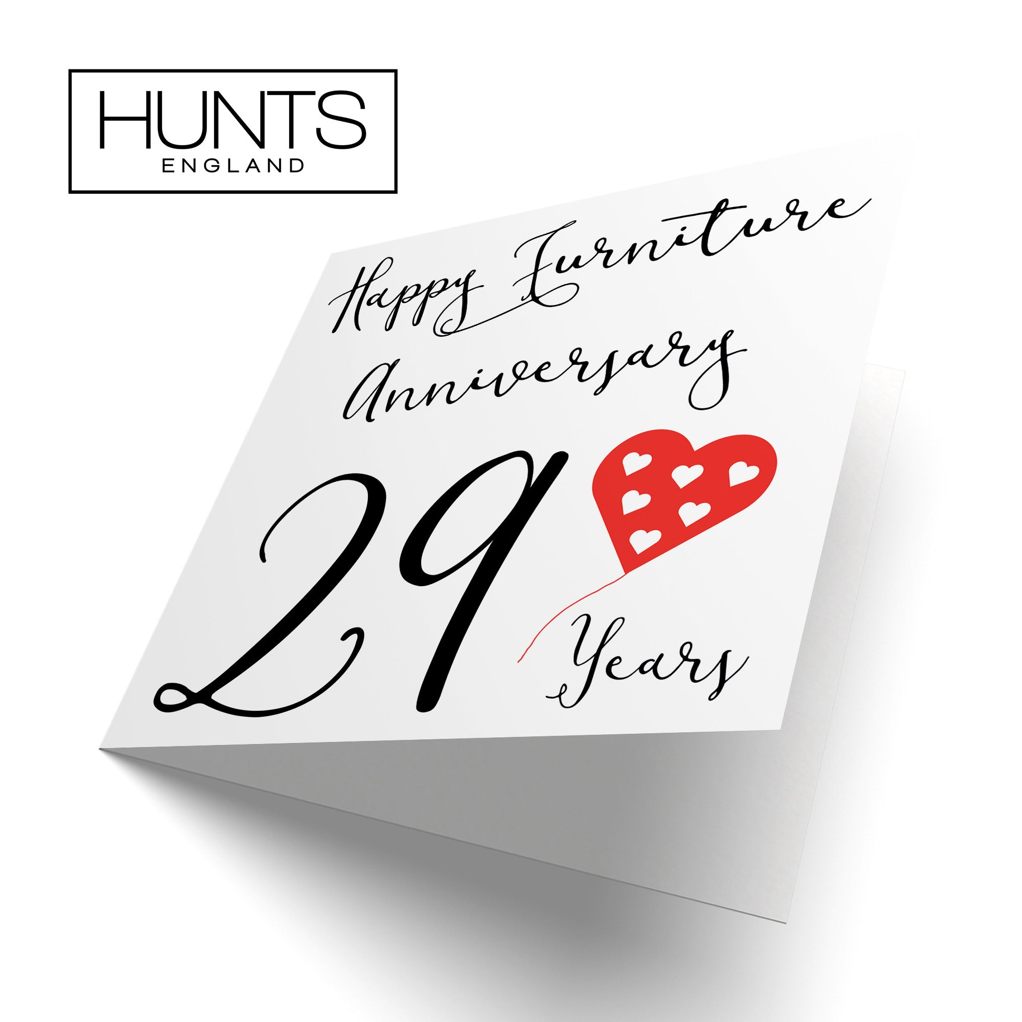 29th Anniversary Card Red Heart - Default Title (B08FHC3M1Y)