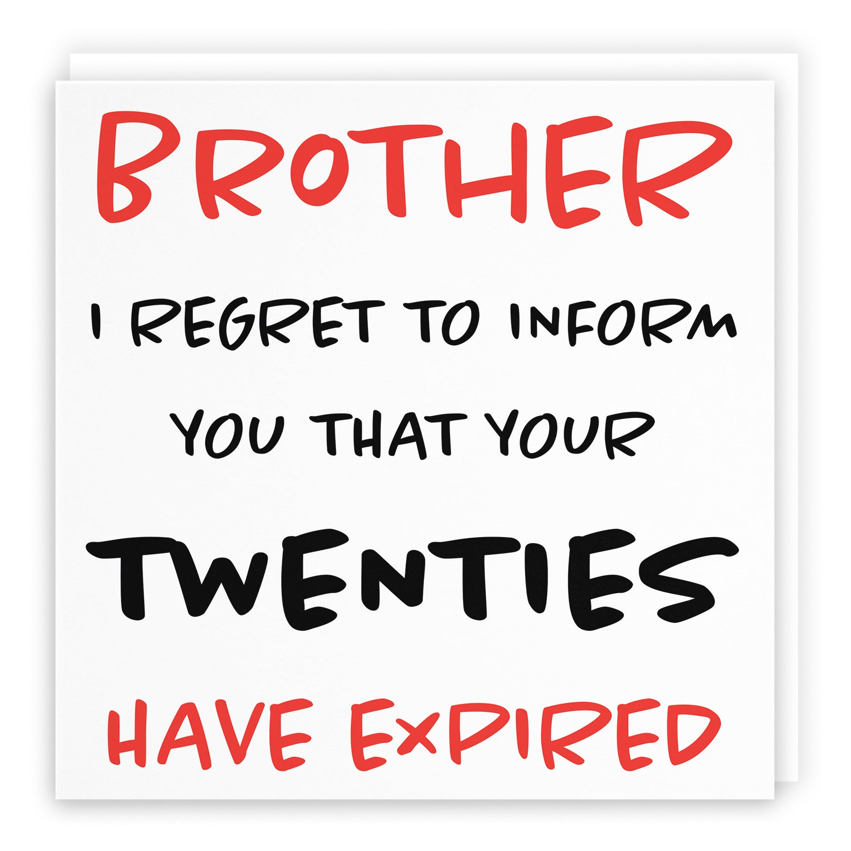 30th Brother Humorous Birthday Card Retro - Default Title (B08H18Q1R7)