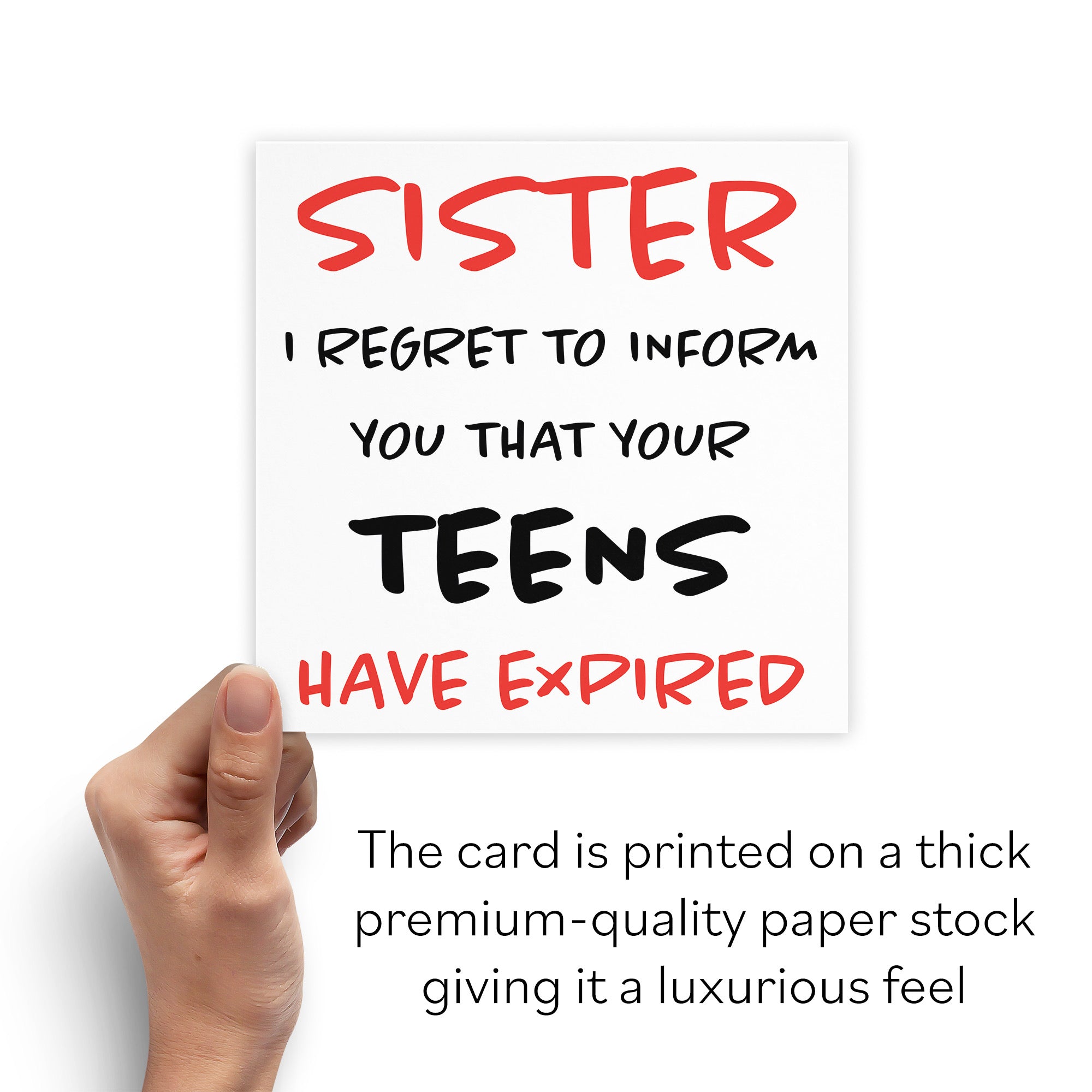 20th Sister Humorous Birthday Card Retro - Default Title (B08H1DMD49)