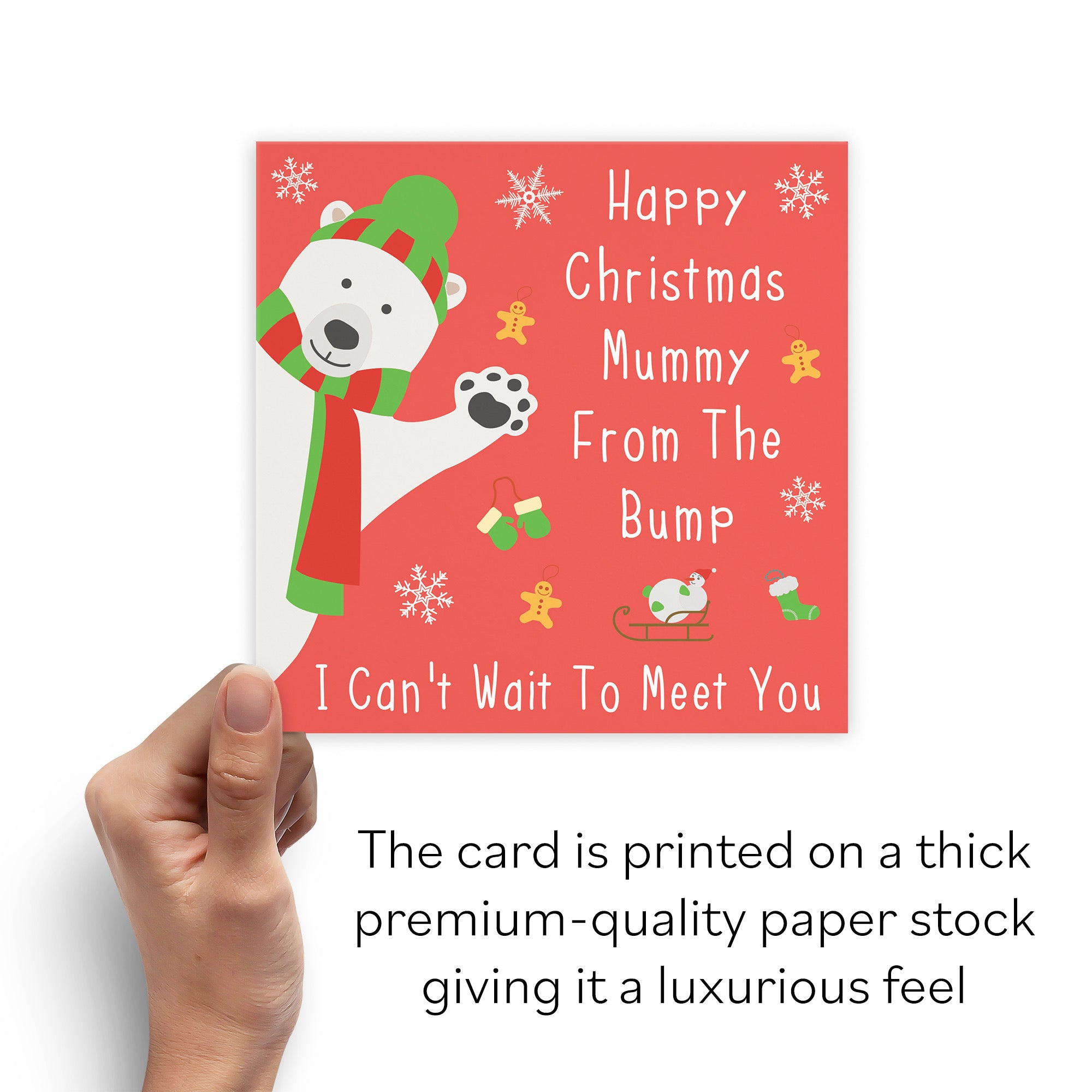 Mummy From The Bump Christmas Card Iconic For Mum To Be - Default Title (B08JJDVW1Y)