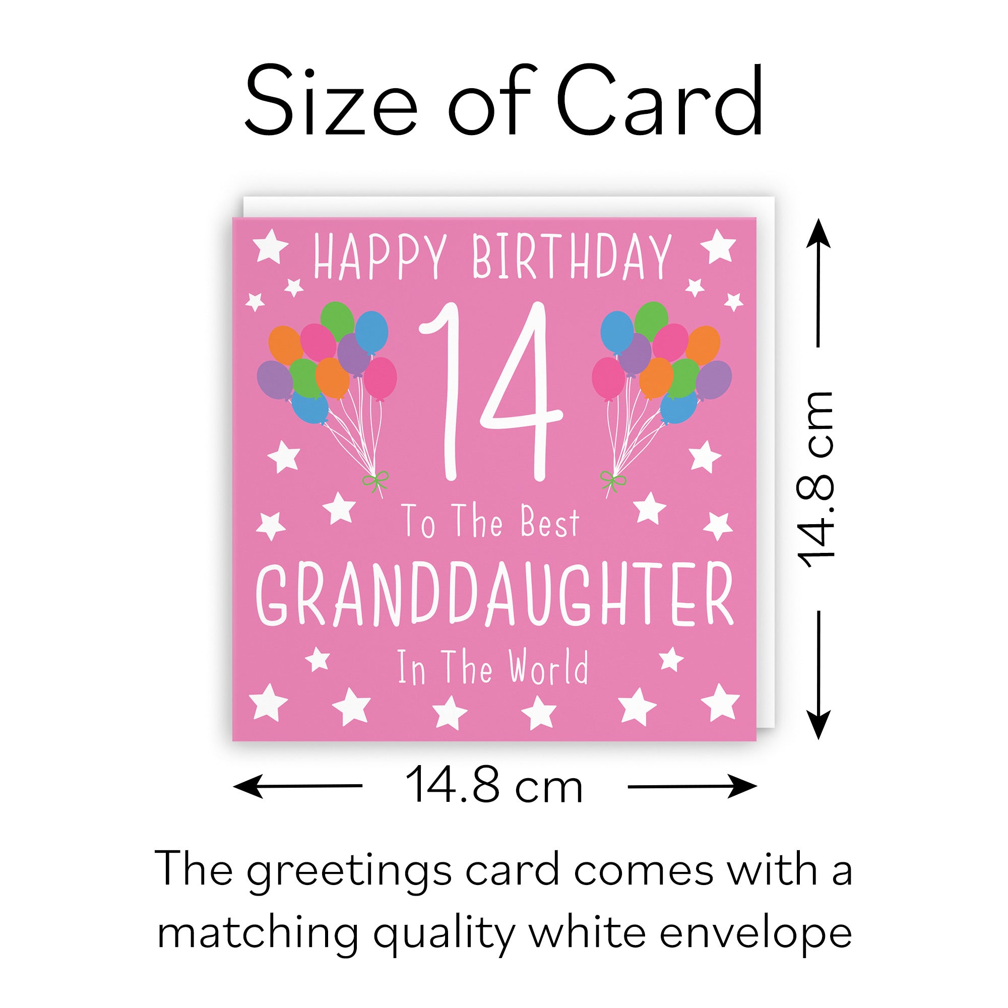 14th Granddaughter Birthday Card Iconic - Default Title (B08JRX3MJQ)