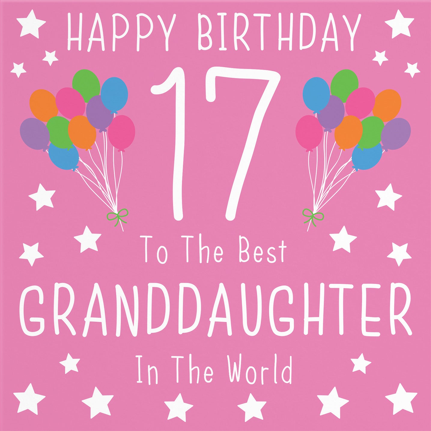 17th Granddaughter Birthday Card Iconic - Default Title (B08JSDDQD9)