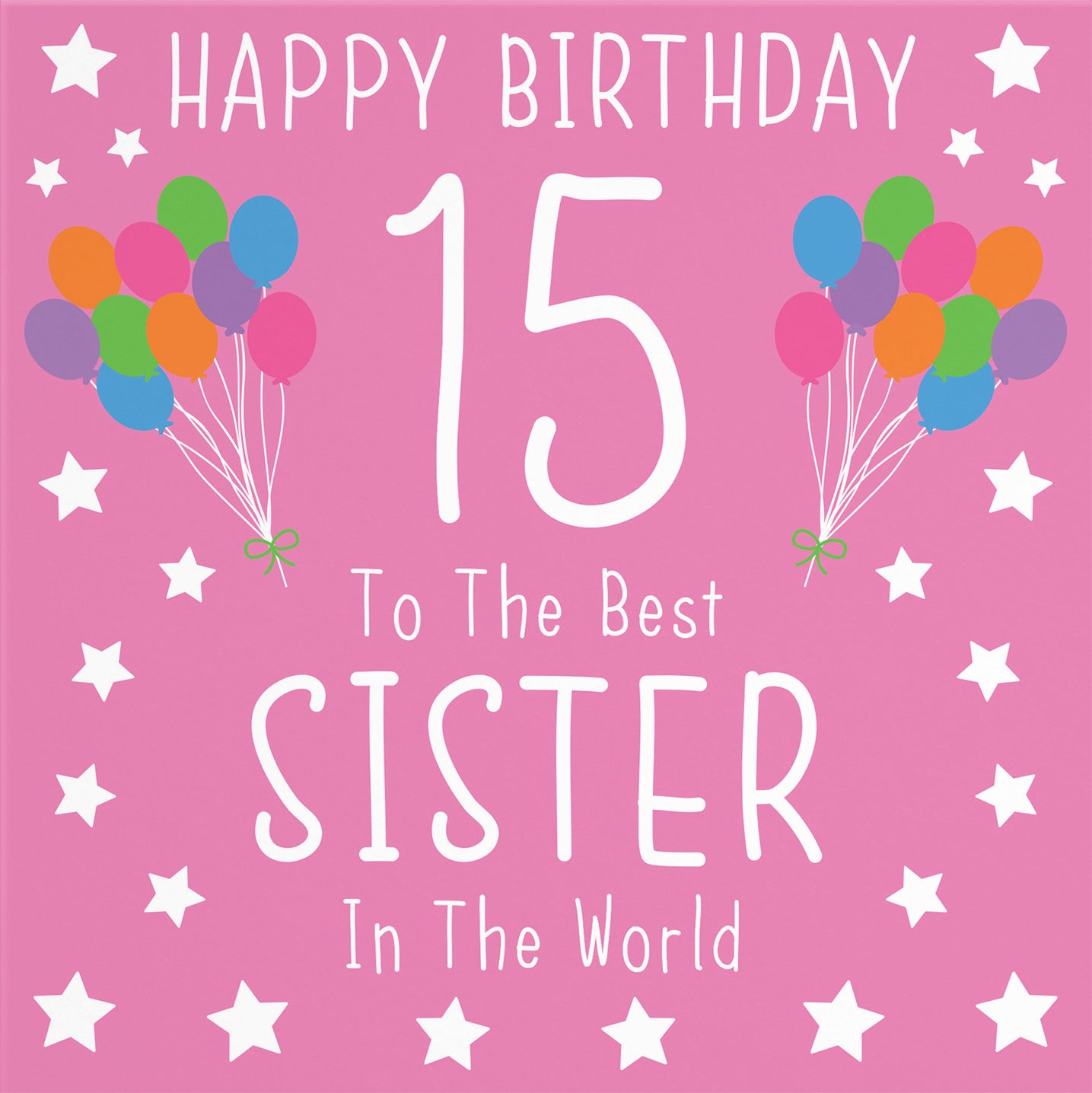 15th Sister Birthday Card Iconic - Default Title (B08JZFYQT8)