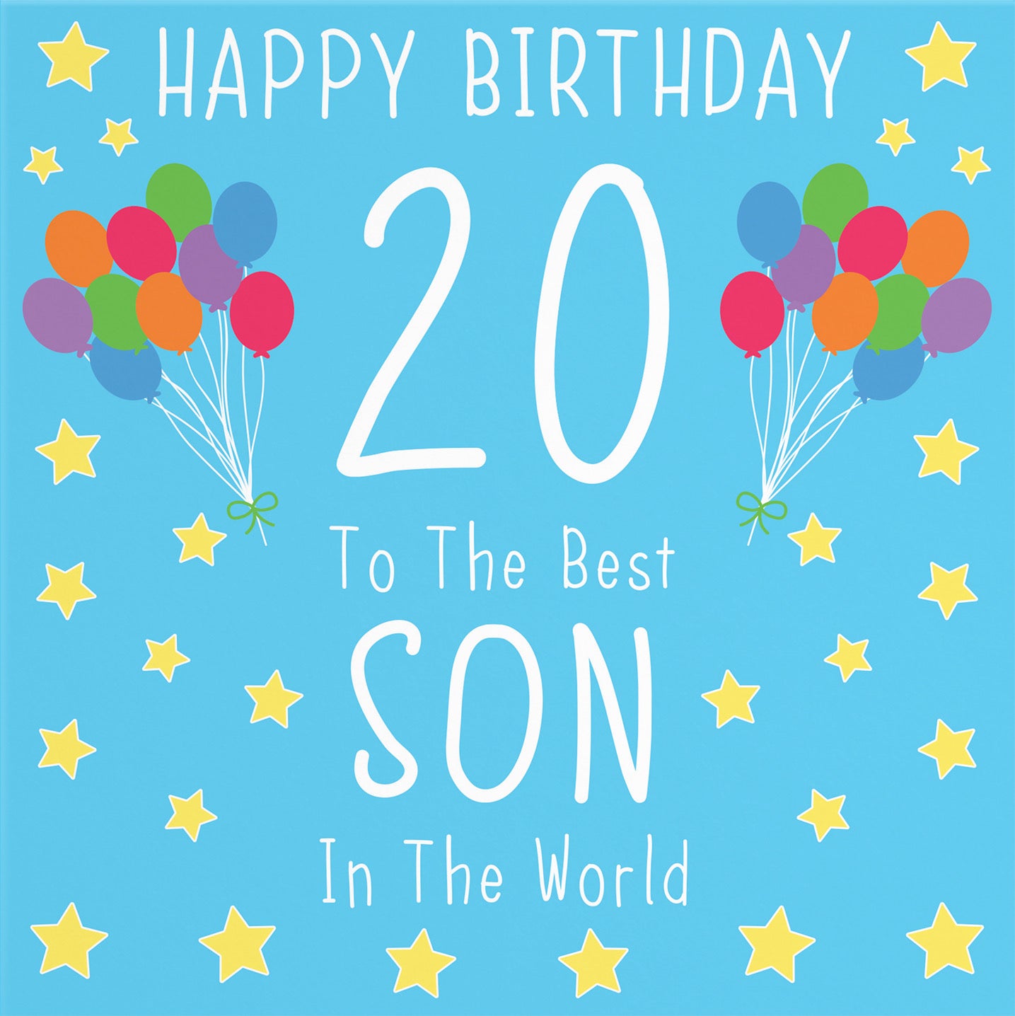20th Son Birthday Card Iconic - Default Title (B08K1SRDB5)