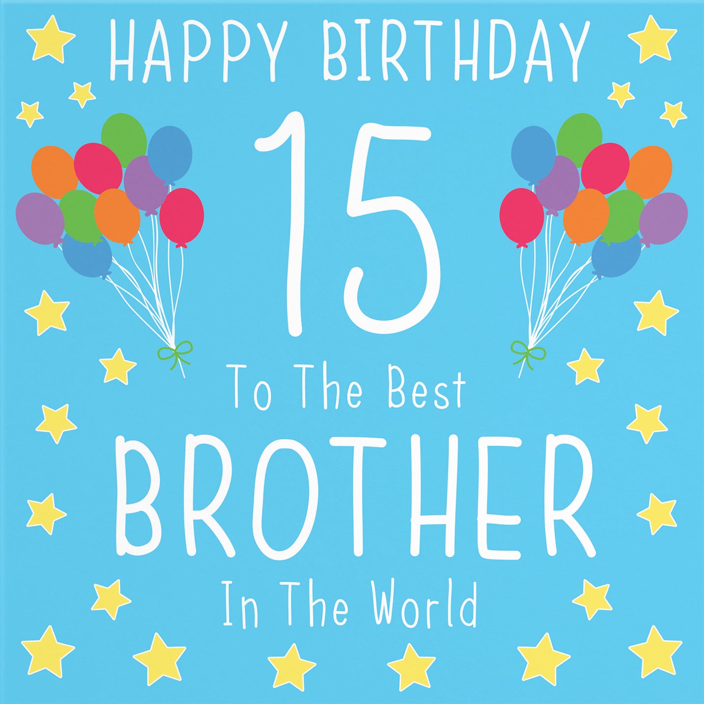 15th Brother Birthday Card Iconic - Default Title (B08K2NCH4H)