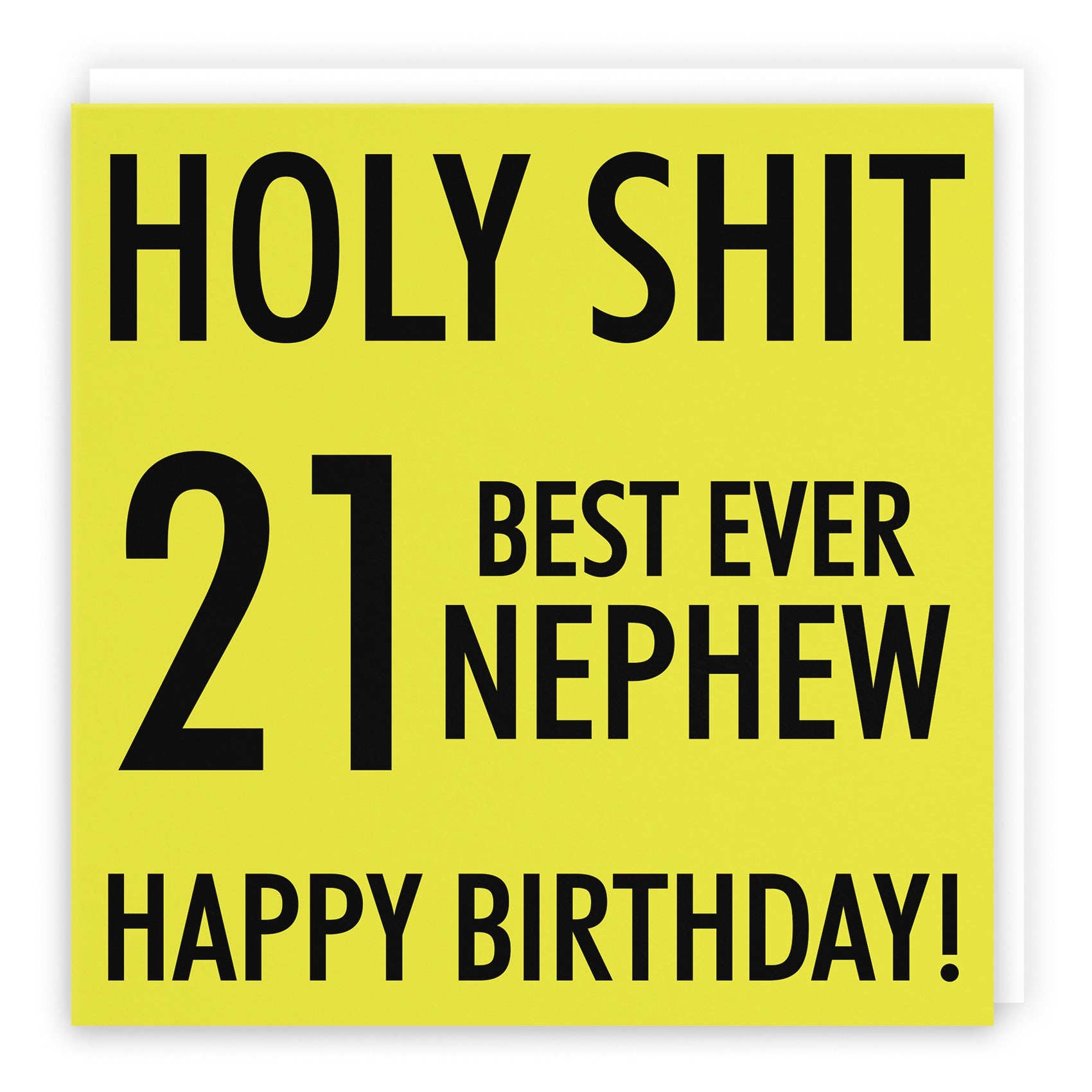 21st Nephew Birthday Card Holy Shit - Default Title (B08K3Q662Z)