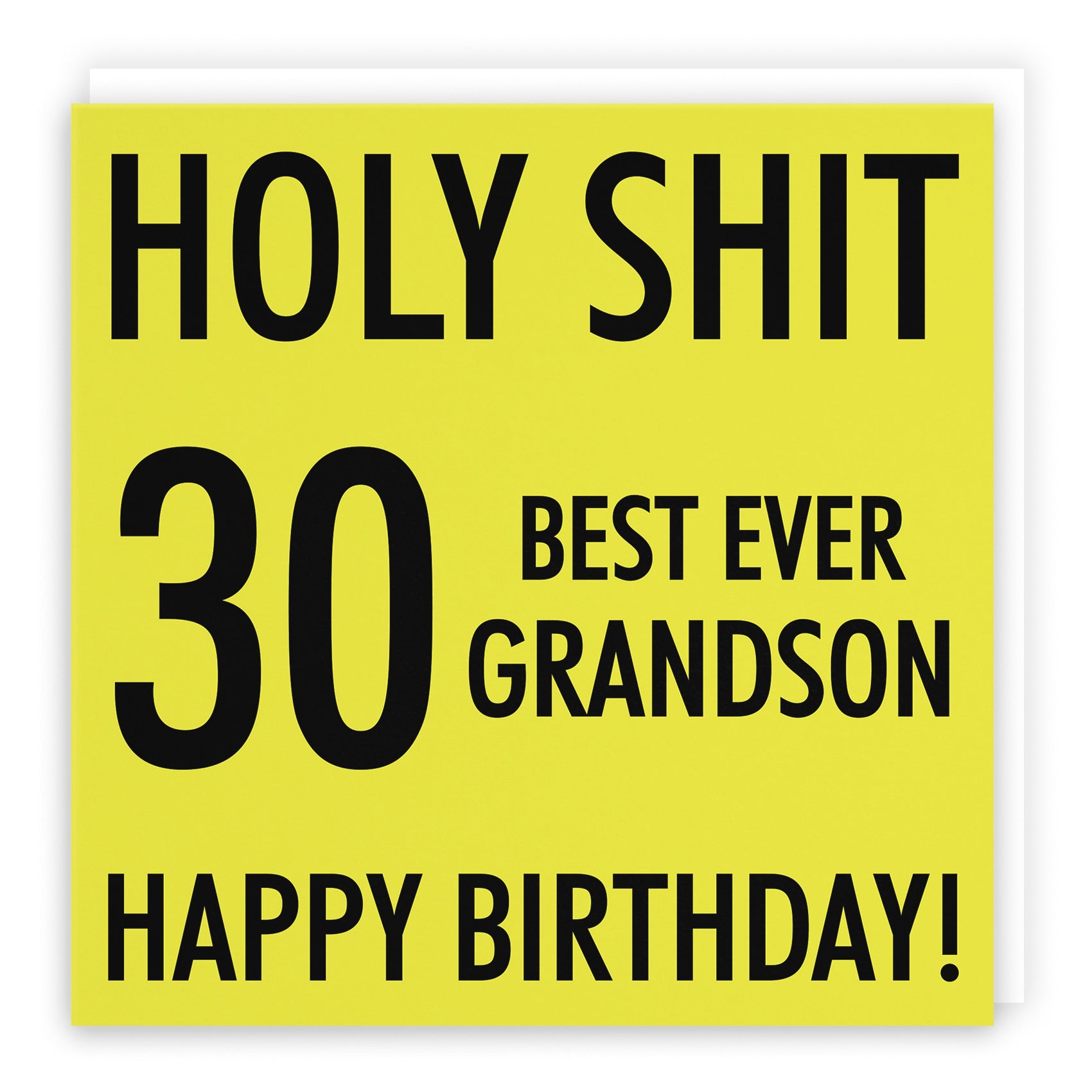 30th Grandson Birthday Card Holy Shit - Default Title (B08K3SBZK7)