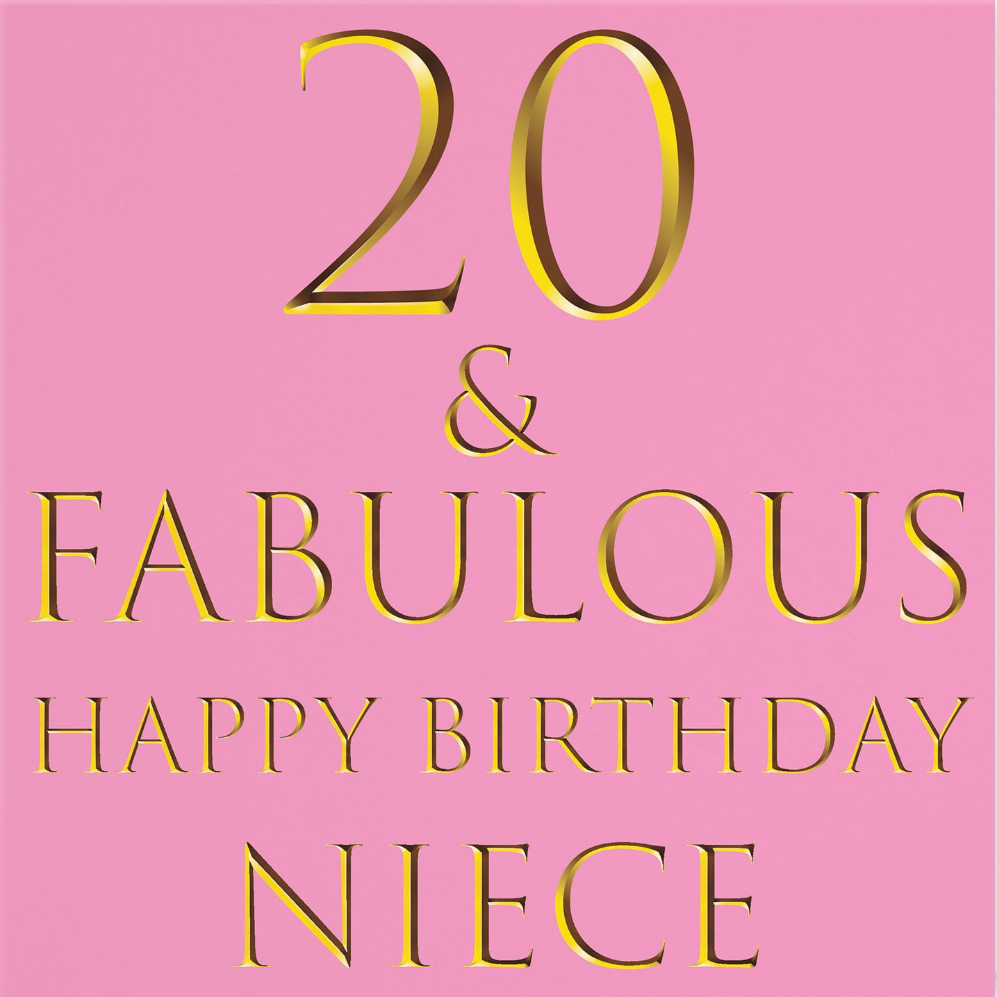 20th Niece Birthday Card Still Totally Fabulous - Default Title (B08KY6XJP7)