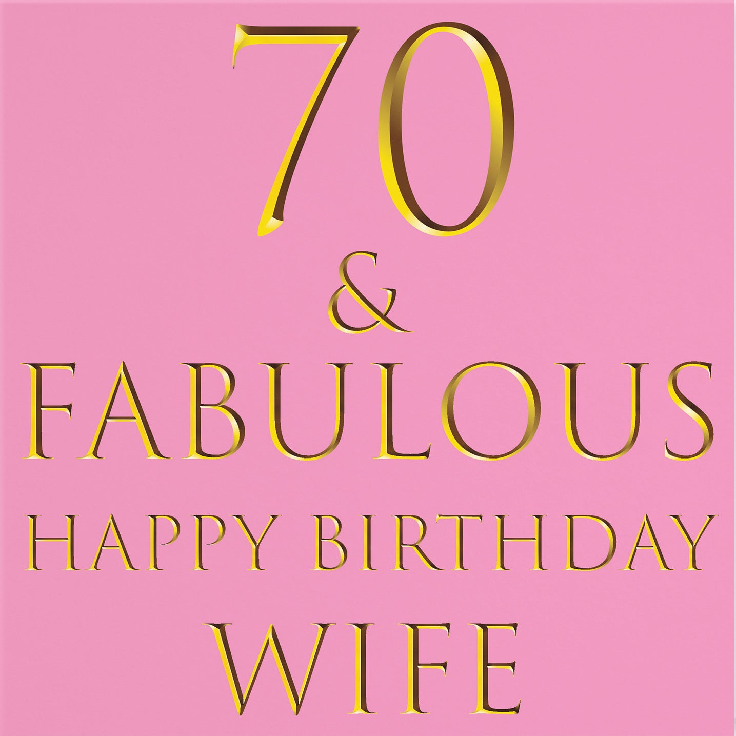 70th Wife Birthday Card Still Totally Fabulous - Default Title (B08L1BTQ5K)
