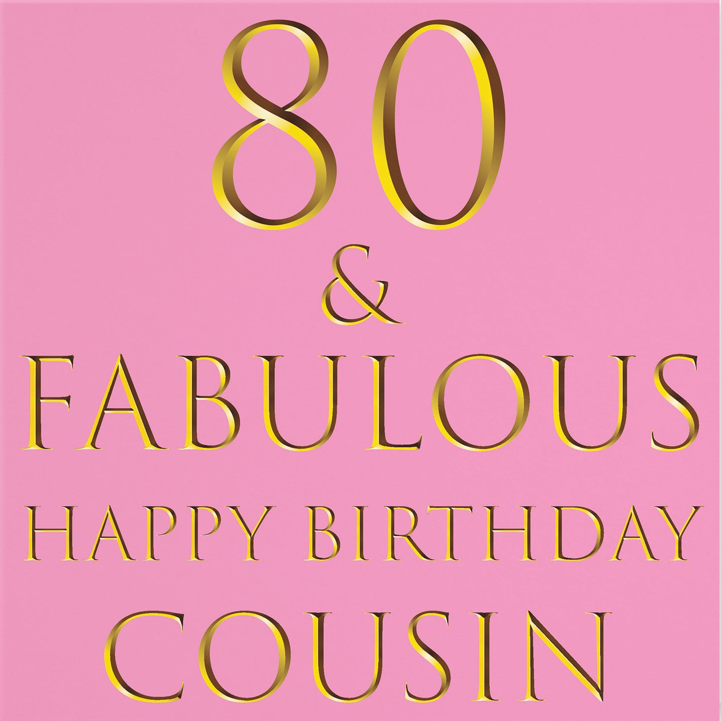 80th Cousin Birthday Card Still Totally Fabulous - Default Title (B08L1GK2V3)