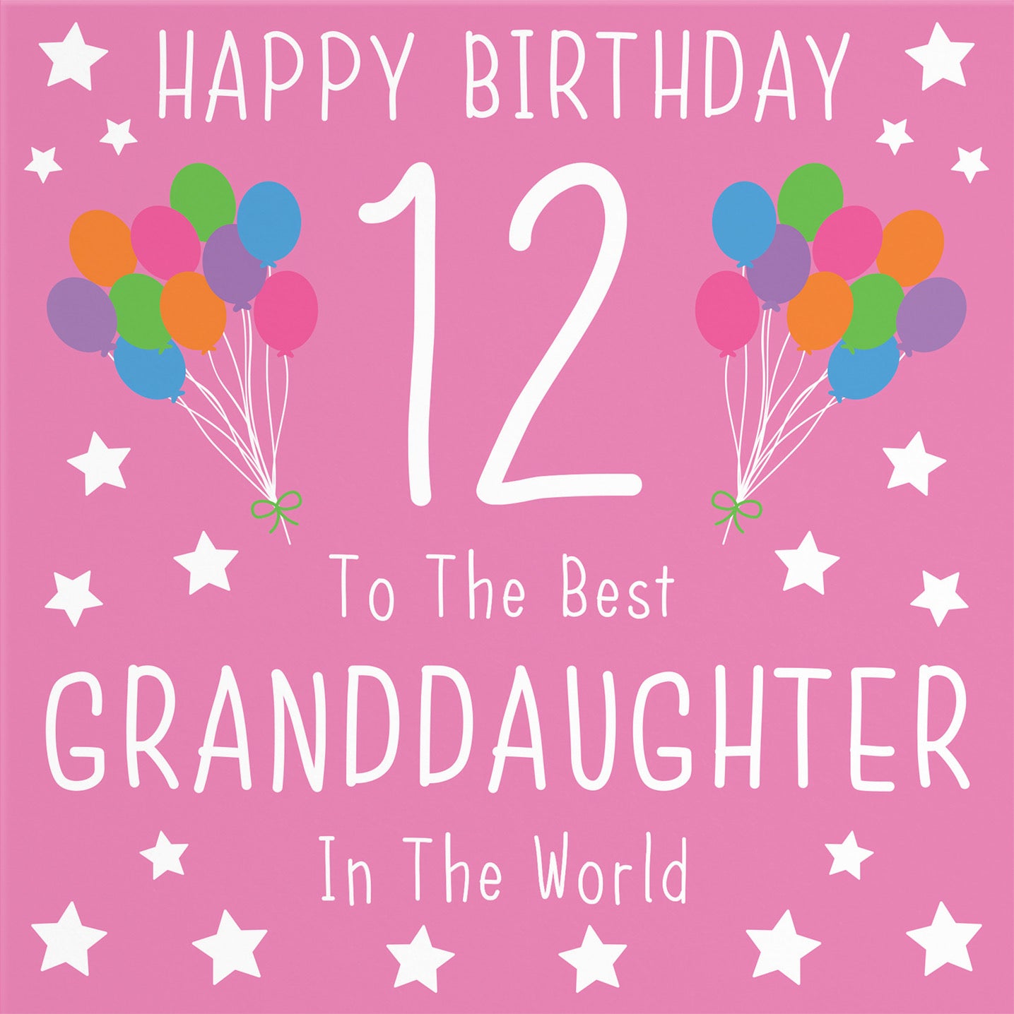 12th Granddaughter Birthday Card Iconic - Default Title (B08YGSWTCP)