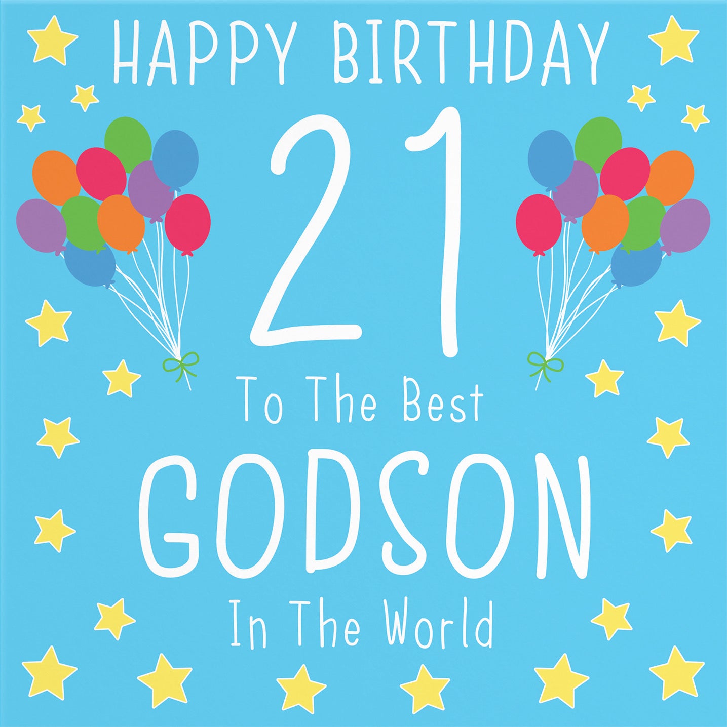 21st Godson Birthday Card Iconic - Default Title (B08YGTPNLL)