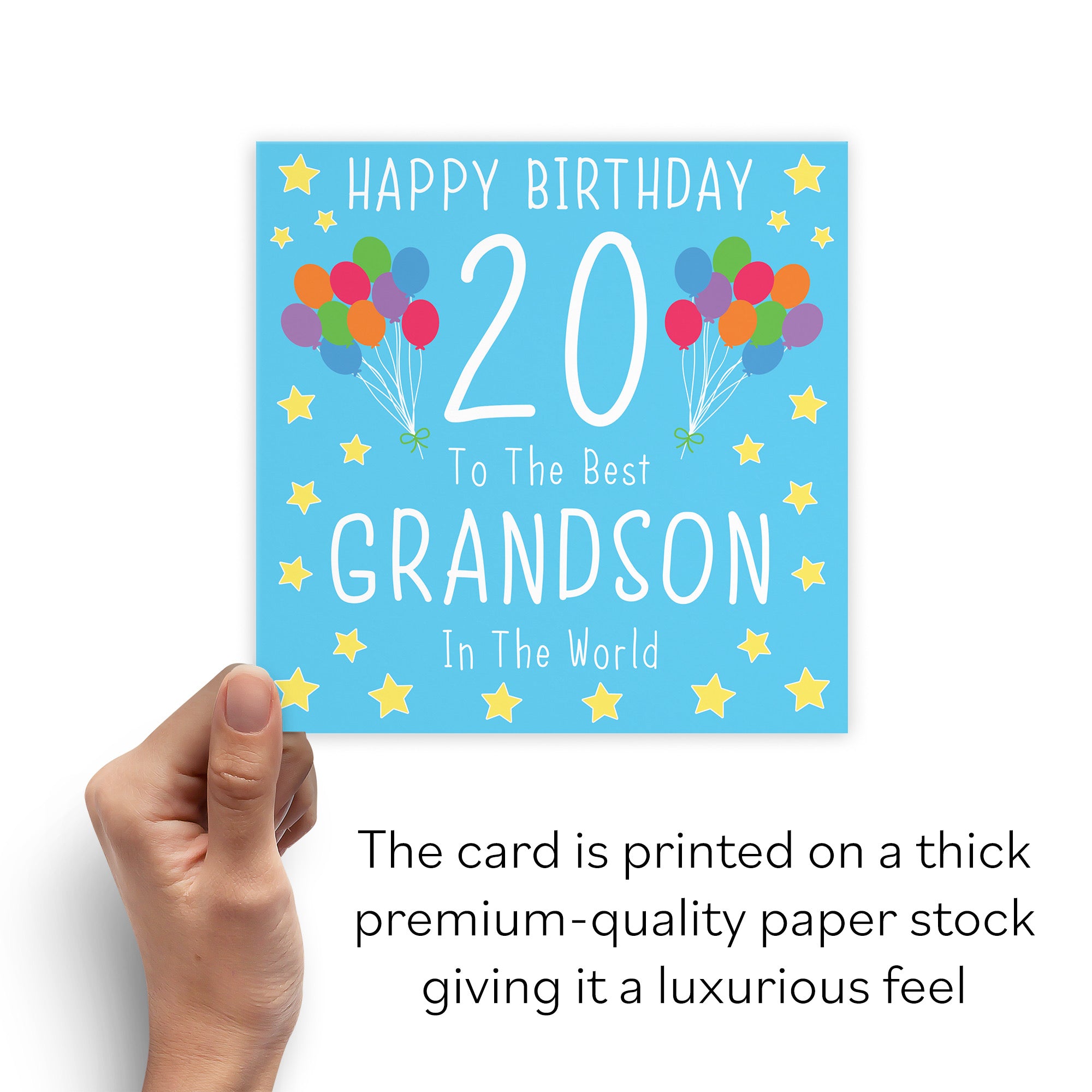 20th Grandson Birthday Card Iconic - Default Title (B08YGZC8WW)