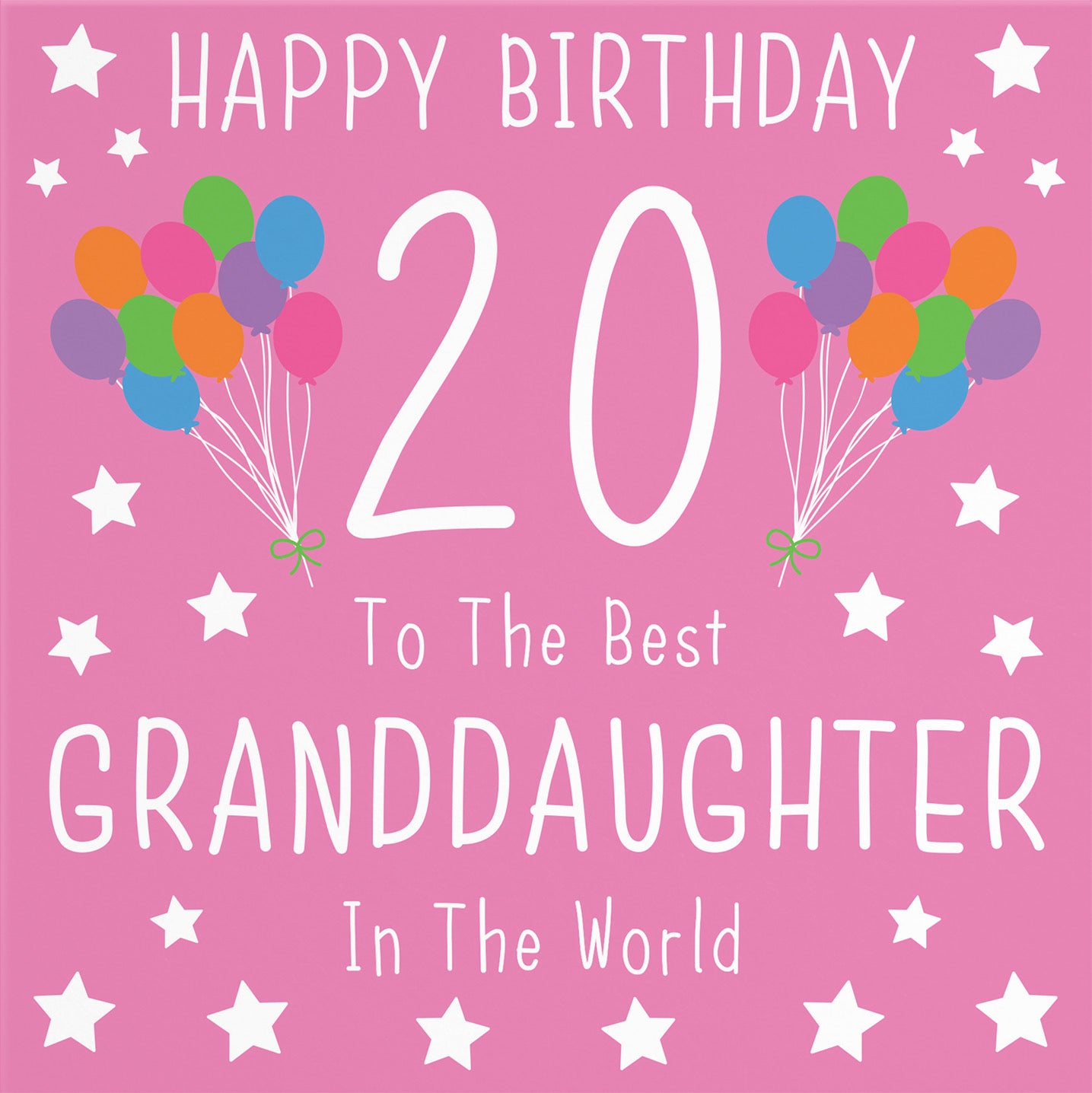 20th Granddaughter Birthday Card Iconic - Default Title (B08YHHVV5N)
