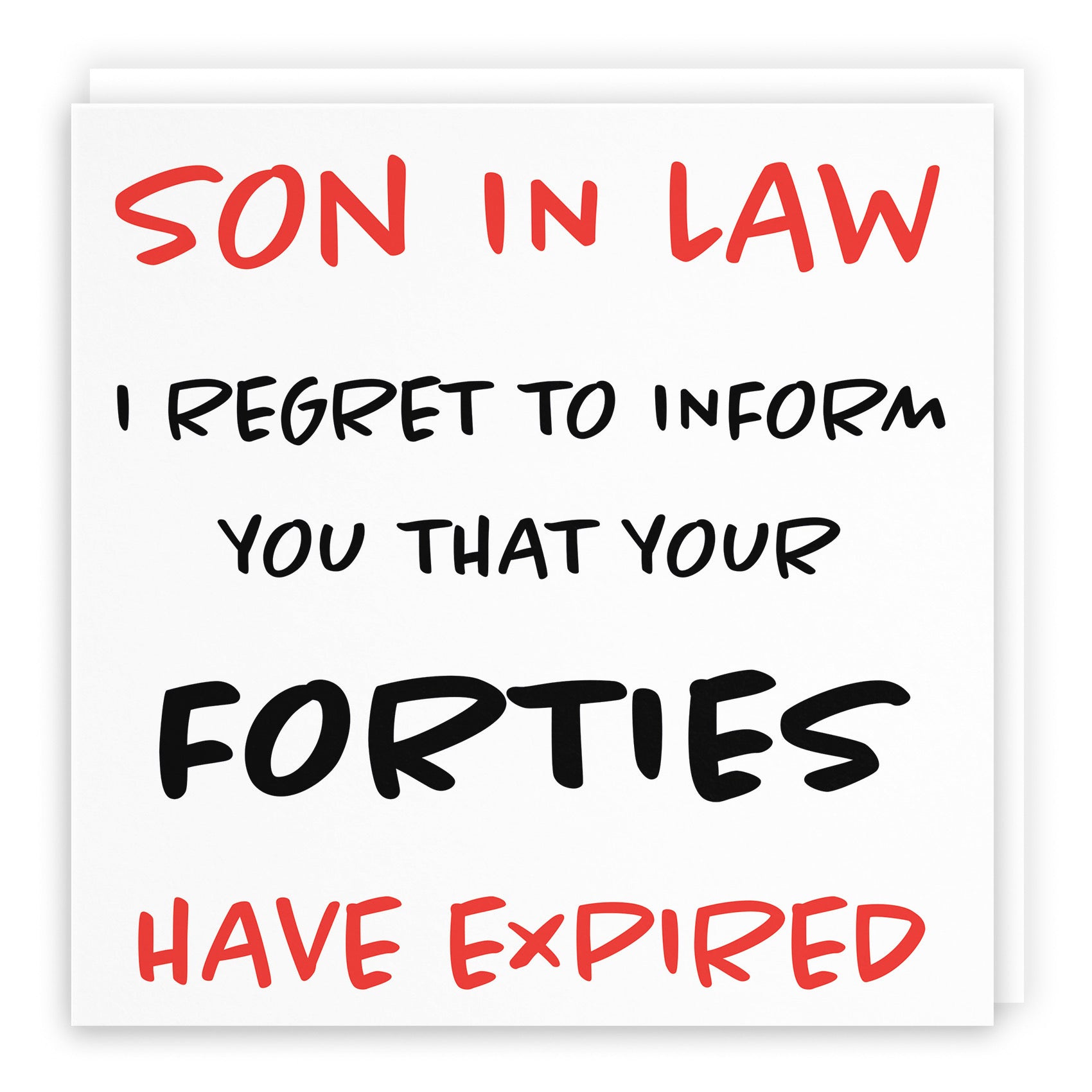 50th Son In Law Humorous Birthday Card Retro - Default Title (B0947B74VR)