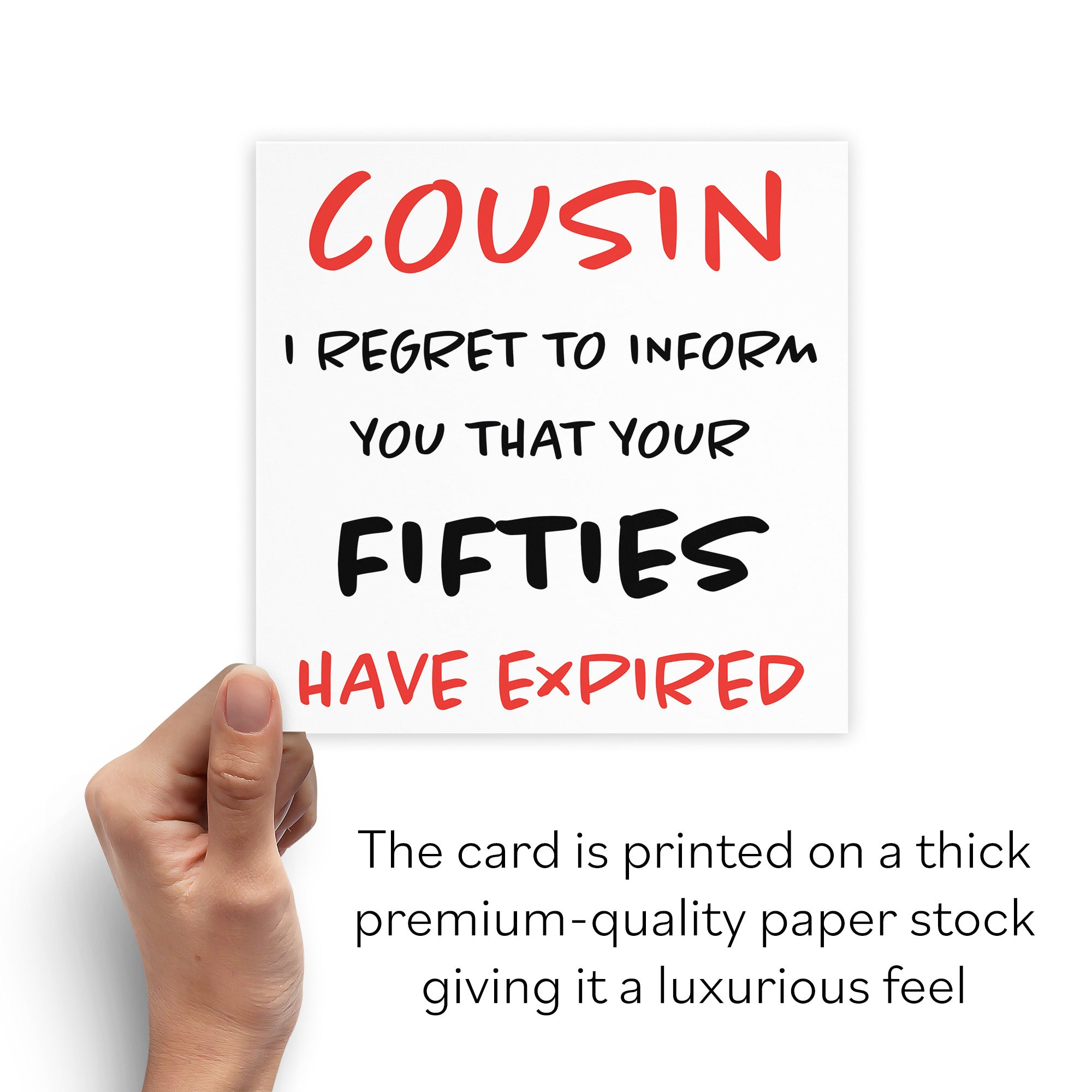 60th Cousin Humorous Birthday Card Retro - Default Title (B0947CFN48)