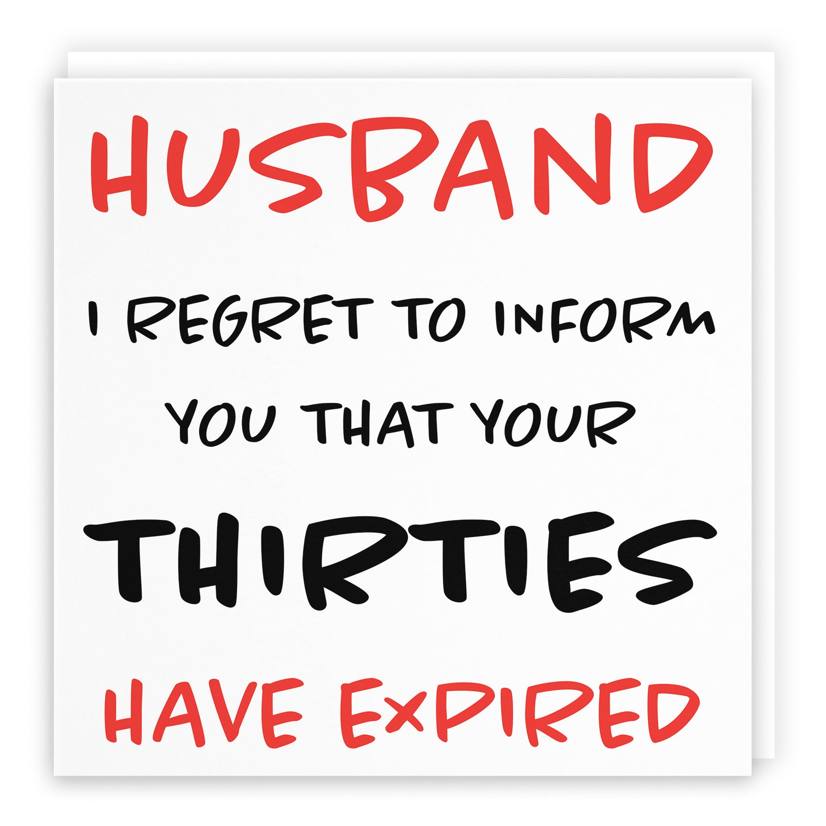 40th Husband Humorous Birthday Card Retro - Default Title (B0947CV6YH)