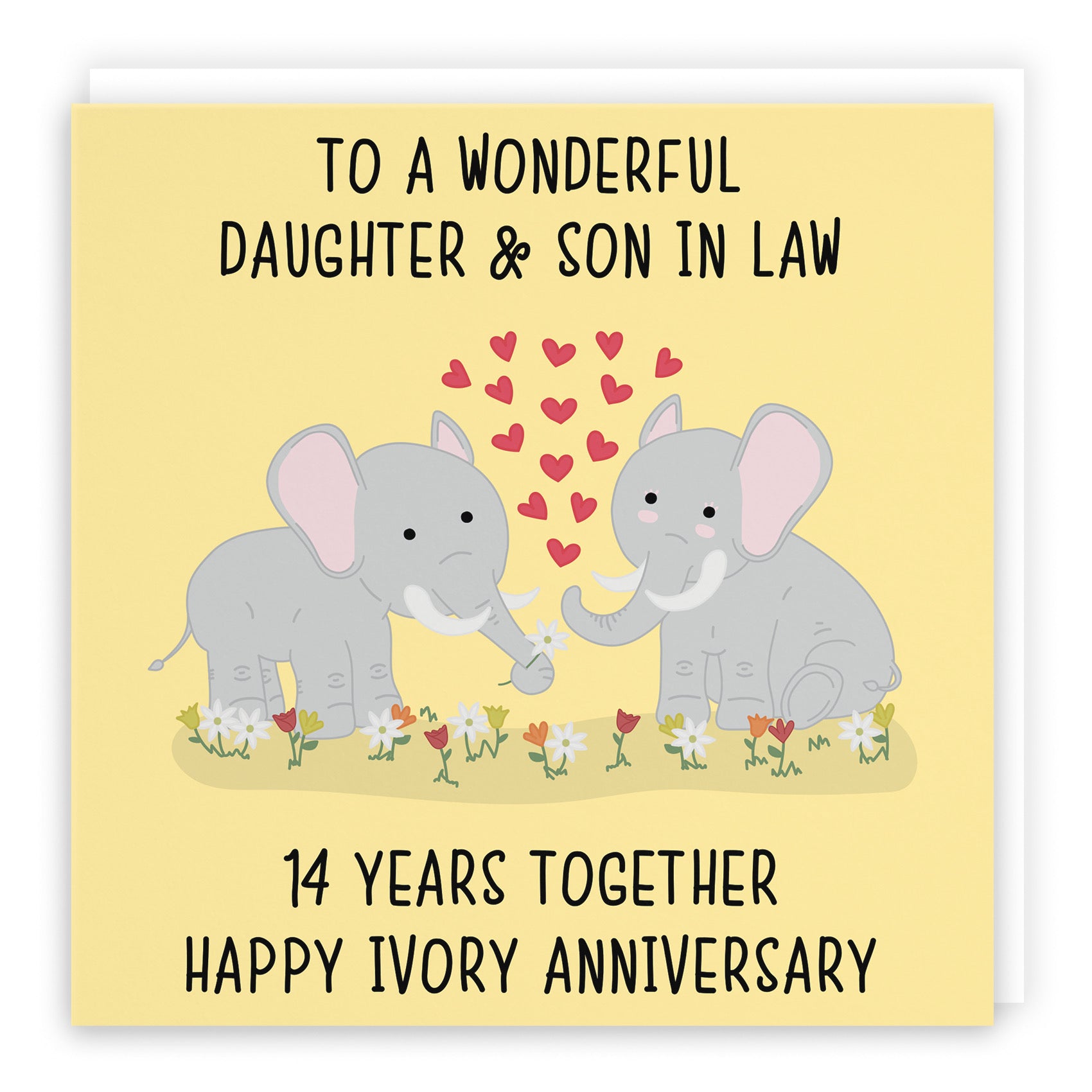 14th Daughter And Son In Law Anniversary Card Iconic - Default Title (B098FD52SY)
