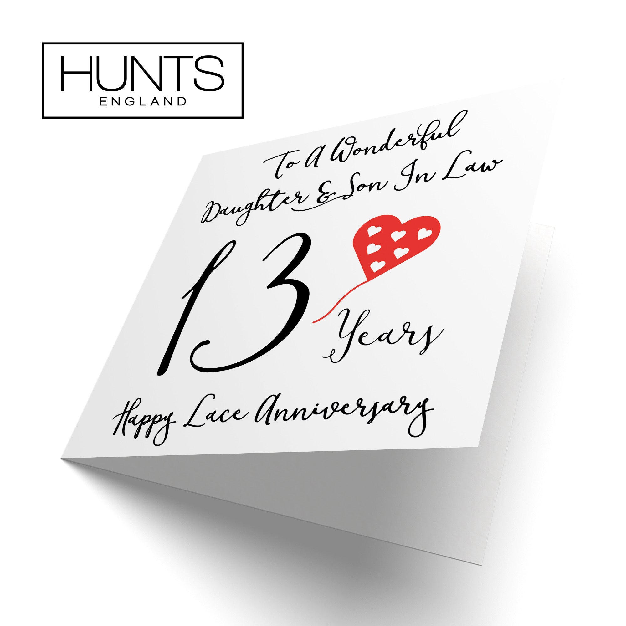 13th Daughter And Son In Law Anniversary Card Love Heart - Default Title (B098FD6T83)