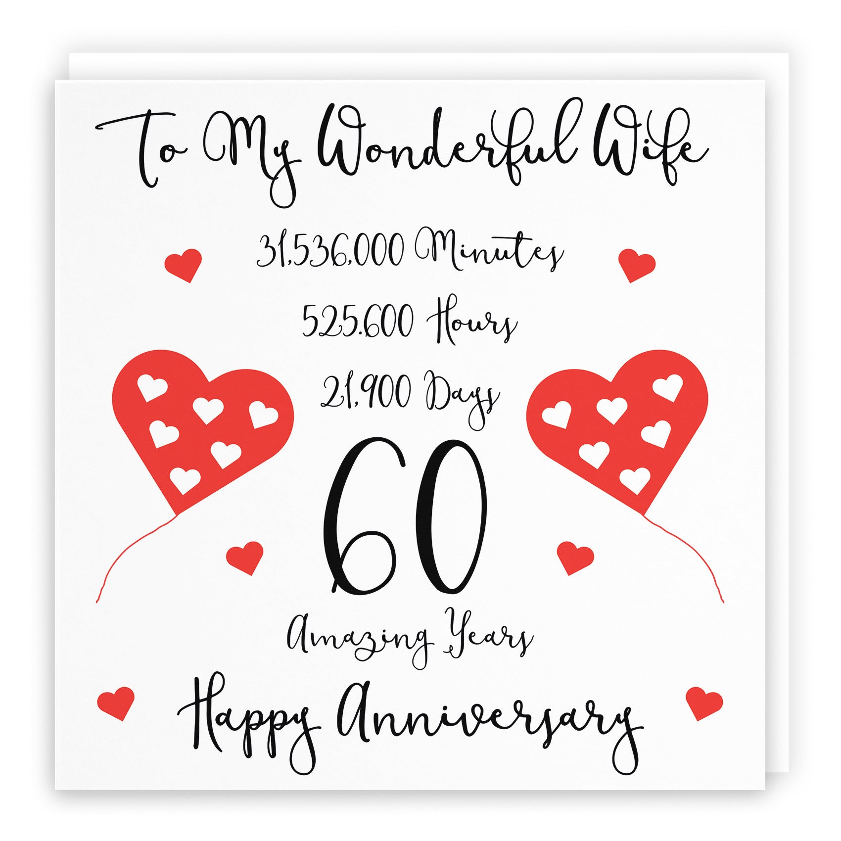 60th Wife Anniversary Card Timeless - Default Title (B098FDDMBN)