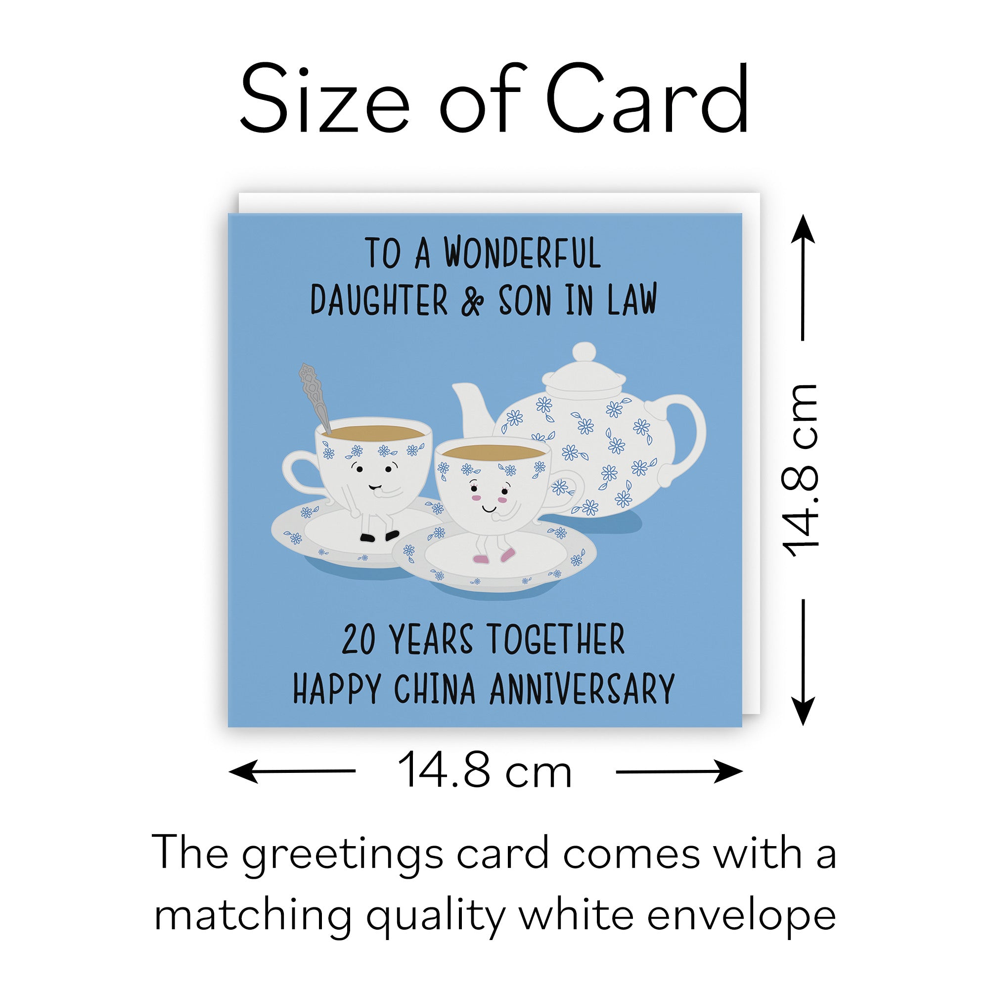 20th Daughter And Son In Law Anniversary Card Iconic - Default Title (B098FDH5G9)