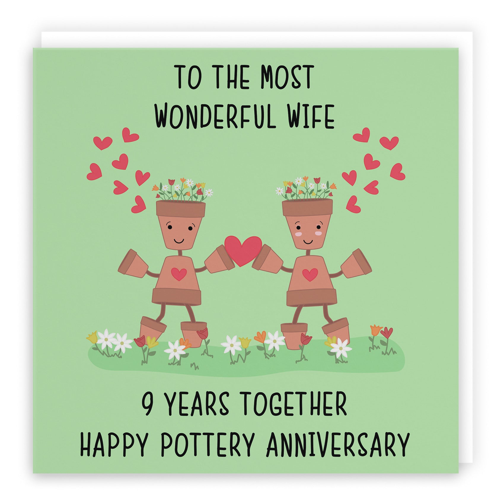 9th Wife Anniversary Card Iconic - Default Title (B098FDSVG3)