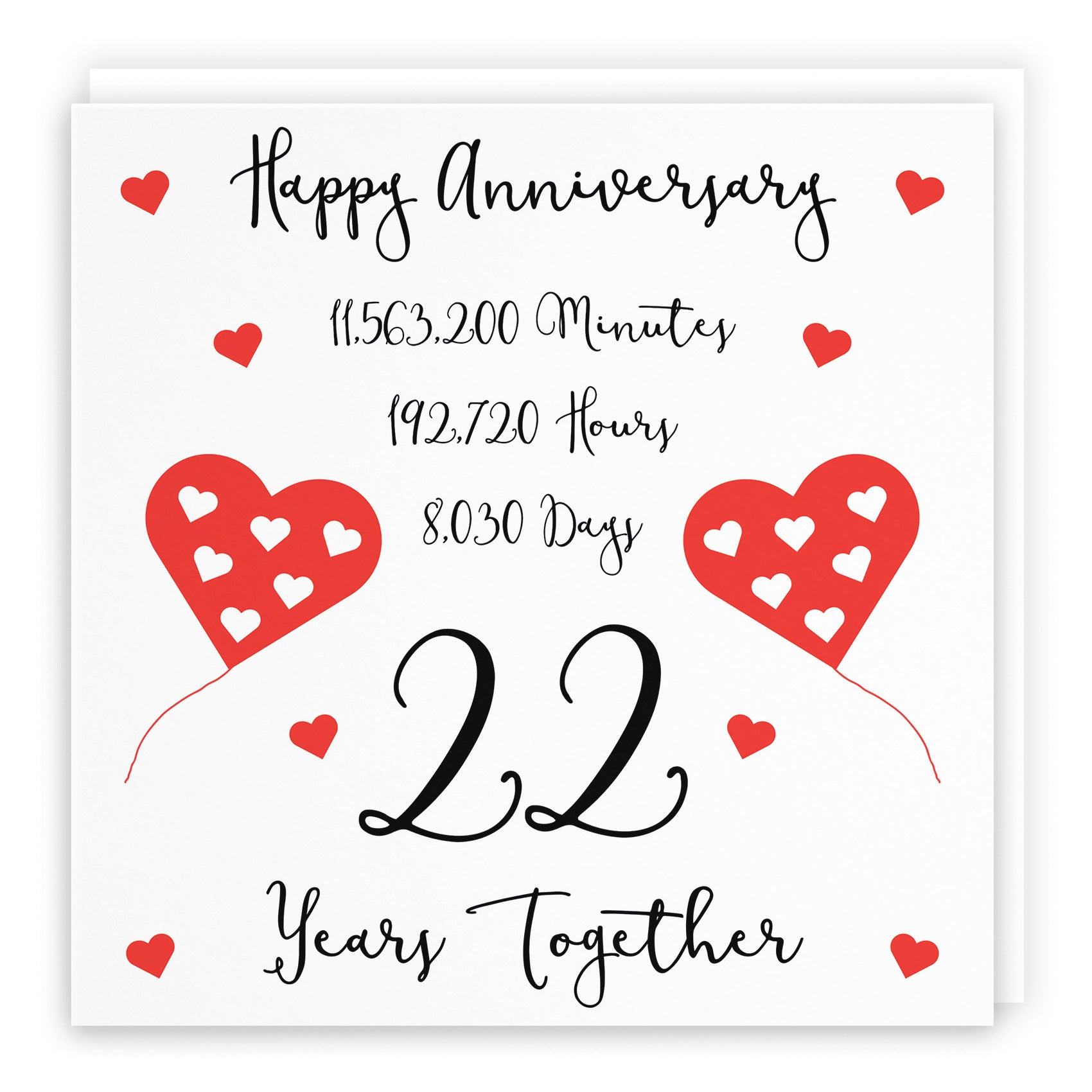 22nd Wedding Anniversary Card Timeless - Default Title (B098FDWJWW)