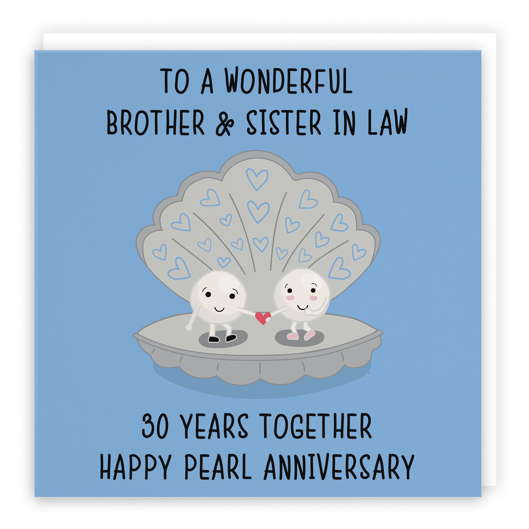 30th Brother And Sister In Law Anniversary Card Iconic - Default Title (B098FDZW1W)