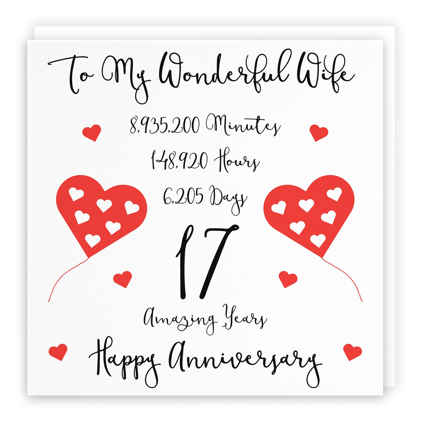 17th Wife Anniversary Card Timeless - Default Title (B098FF2LGY)