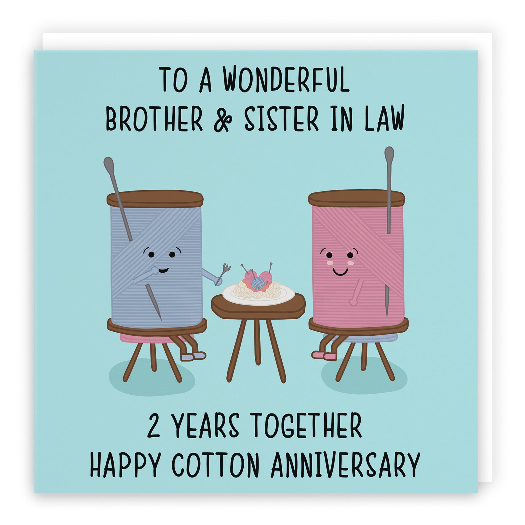 2nd Brother And Sister In Law Anniversary Card Iconic - Default Title (B098FF4Y64)