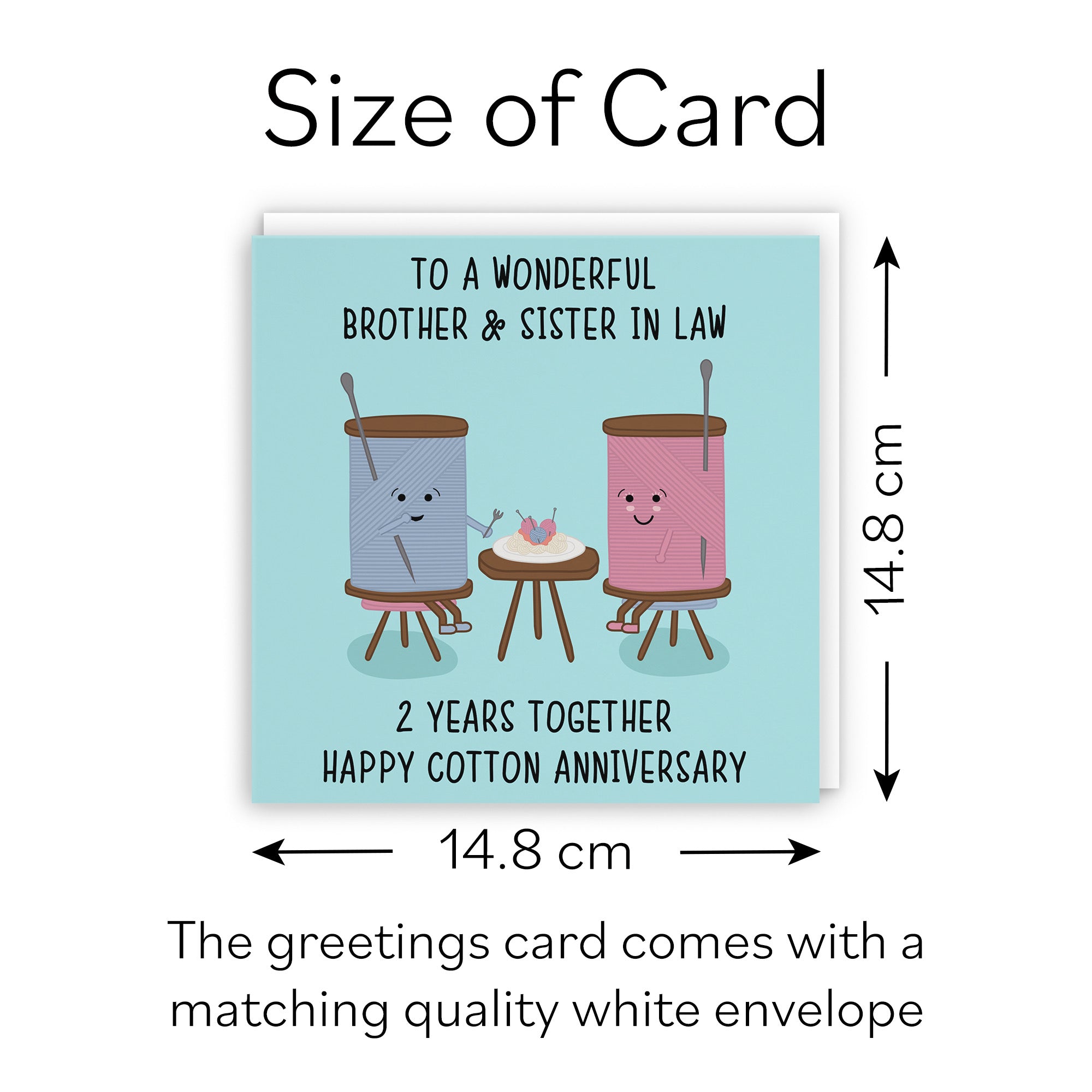 2nd Brother And Sister In Law Anniversary Card Iconic - Default Title (B098FF4Y64)