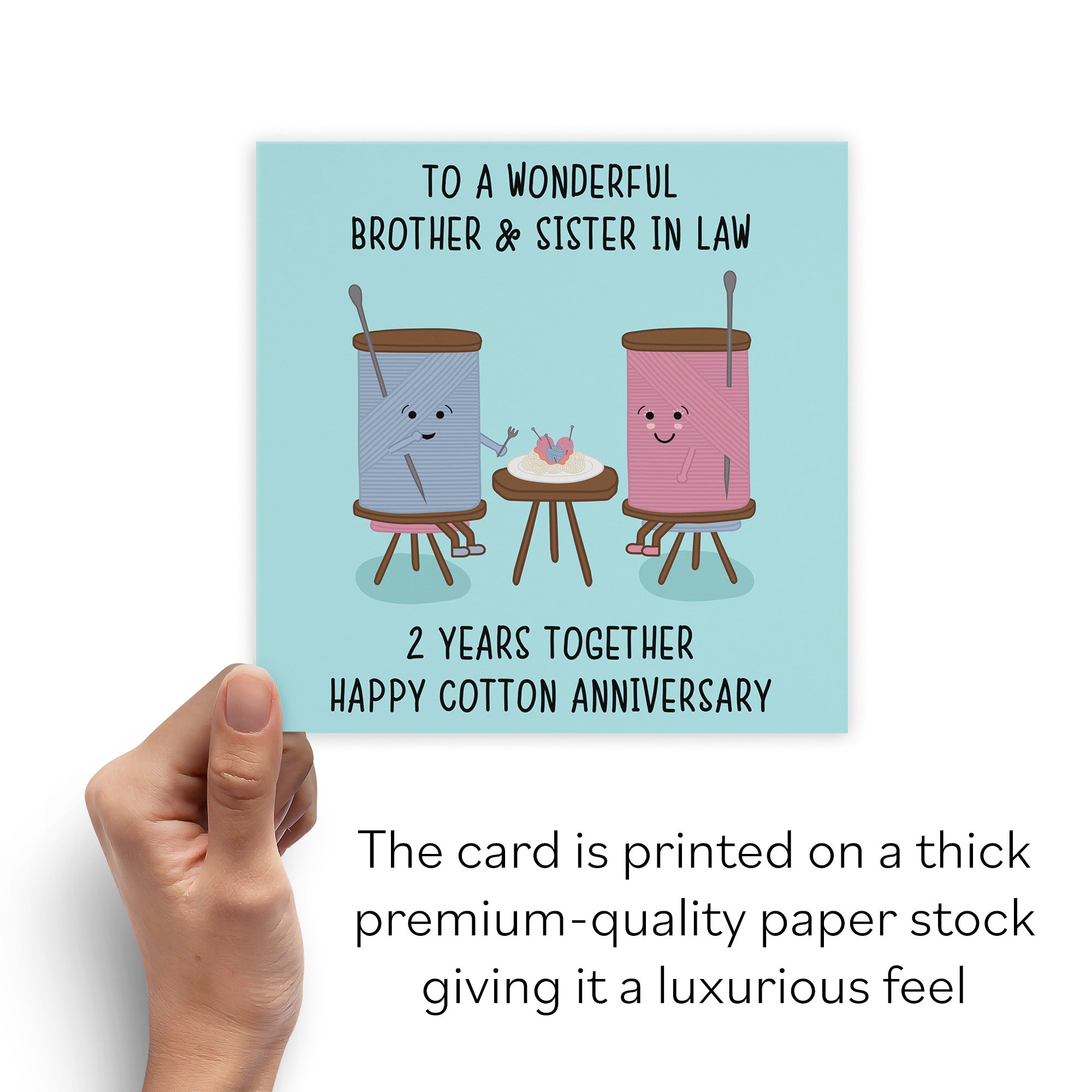 2nd Brother And Sister In Law Anniversary Card Iconic - Default Title (B098FF4Y64)