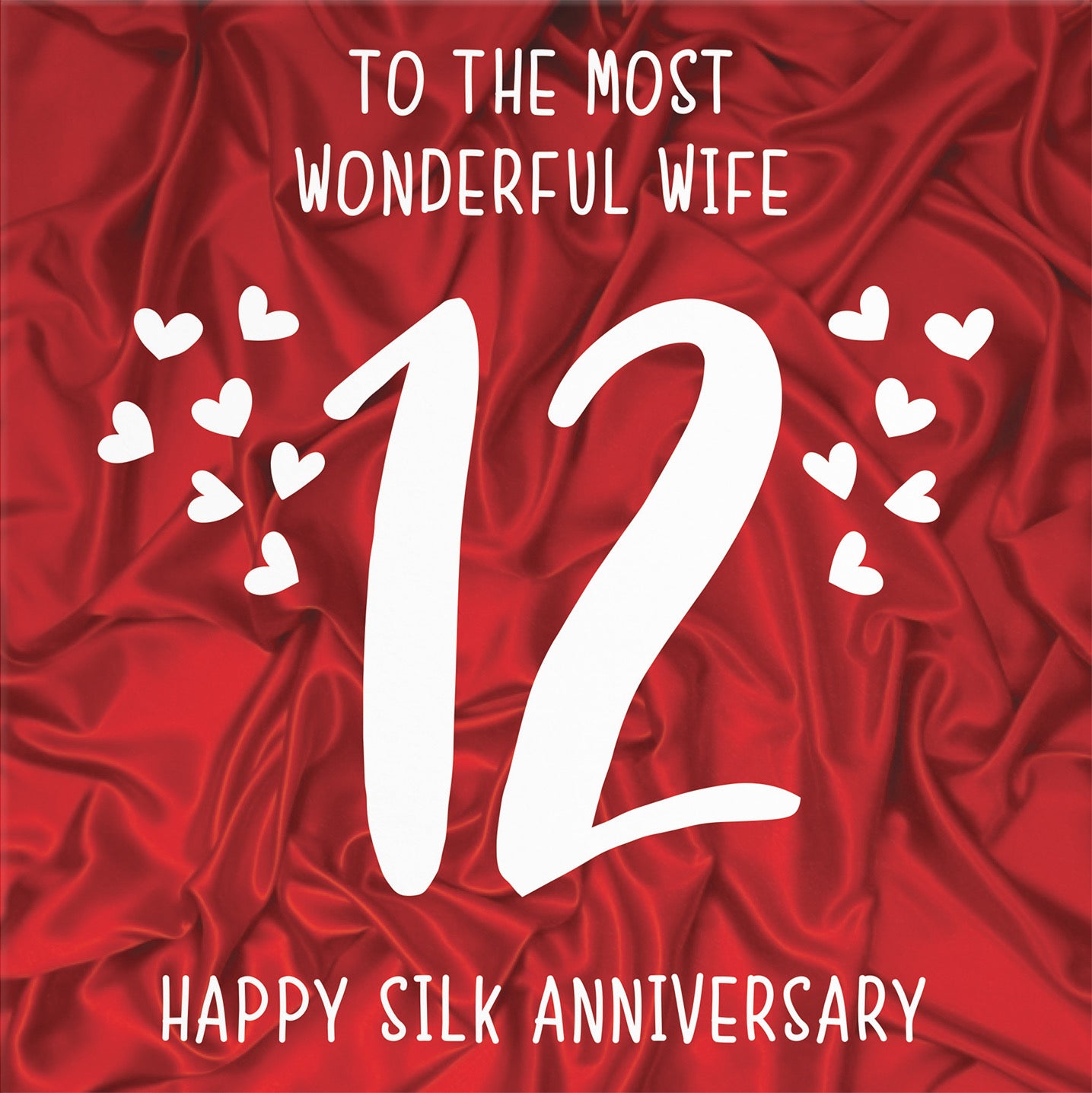 12th Wife Anniversary Card Iconic - Default Title (B098FF7MH5)