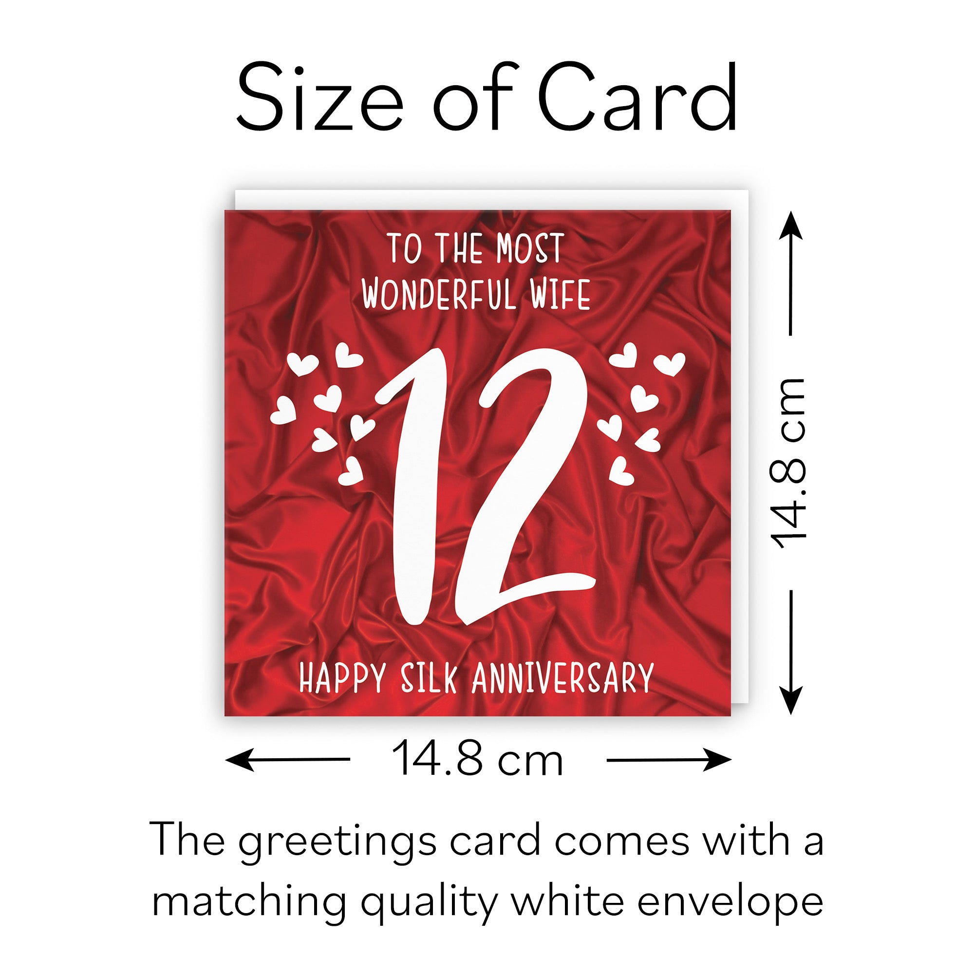 12th Wife Anniversary Card Iconic - Default Title (B098FF7MH5)