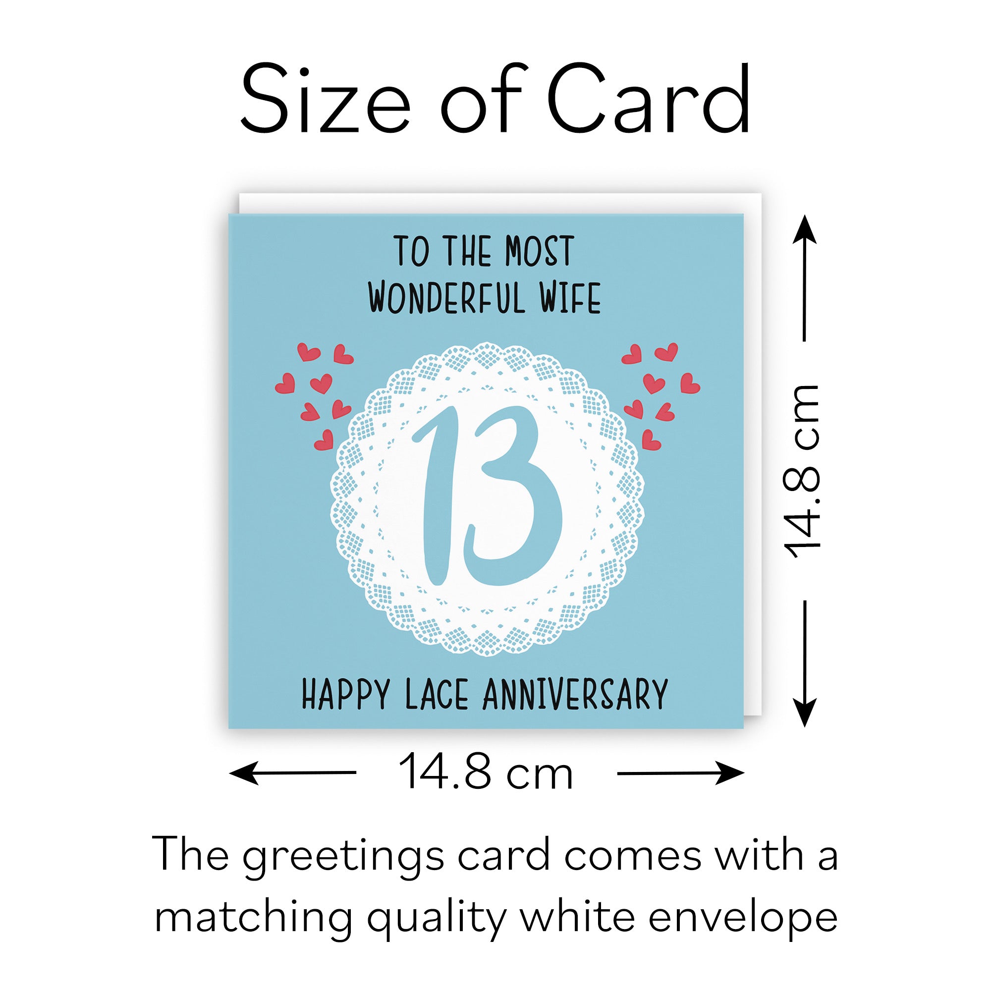 13th Wife Anniversary Card Iconic - Default Title (B098FFDP12)