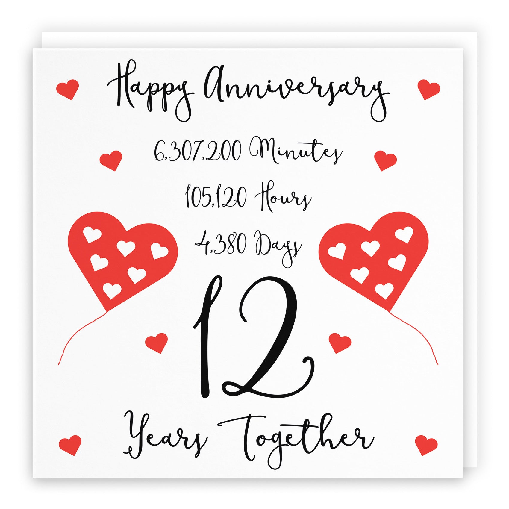 12th Anniversary Card Timeless - Default Title (B098FFF34H)