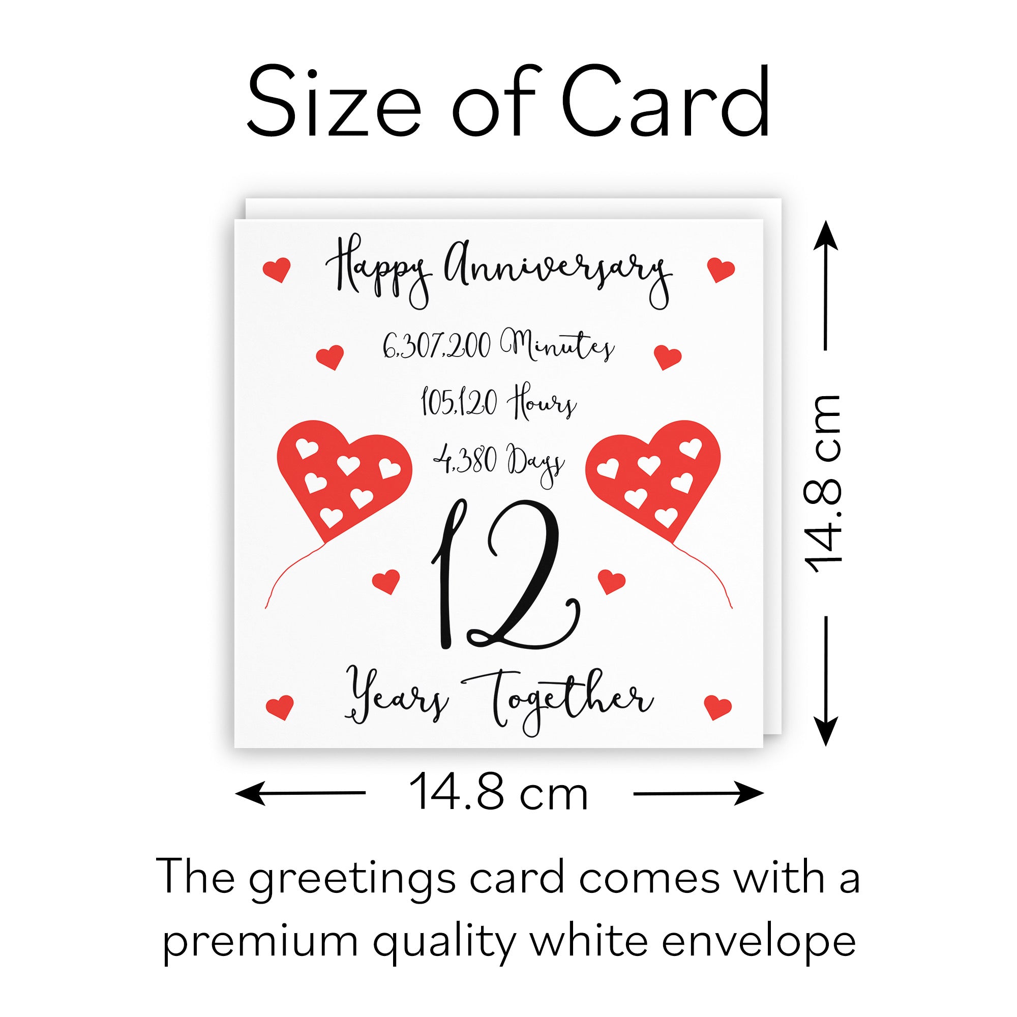 12th Anniversary Card Timeless - Default Title (B098FFF34H)