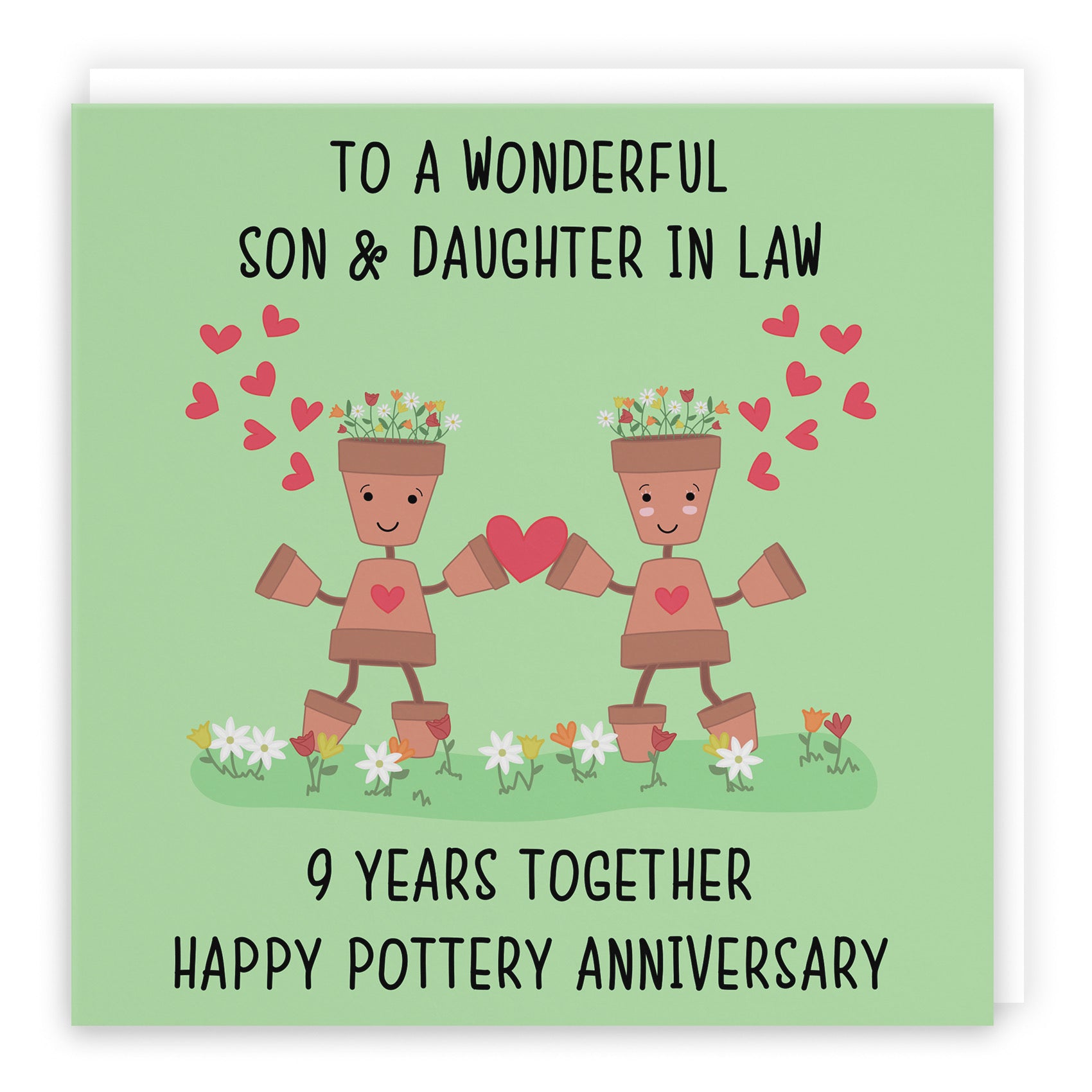 9th Son And Daughter In Law Anniversary Card Iconic - Default Title (B098FFF5KB)